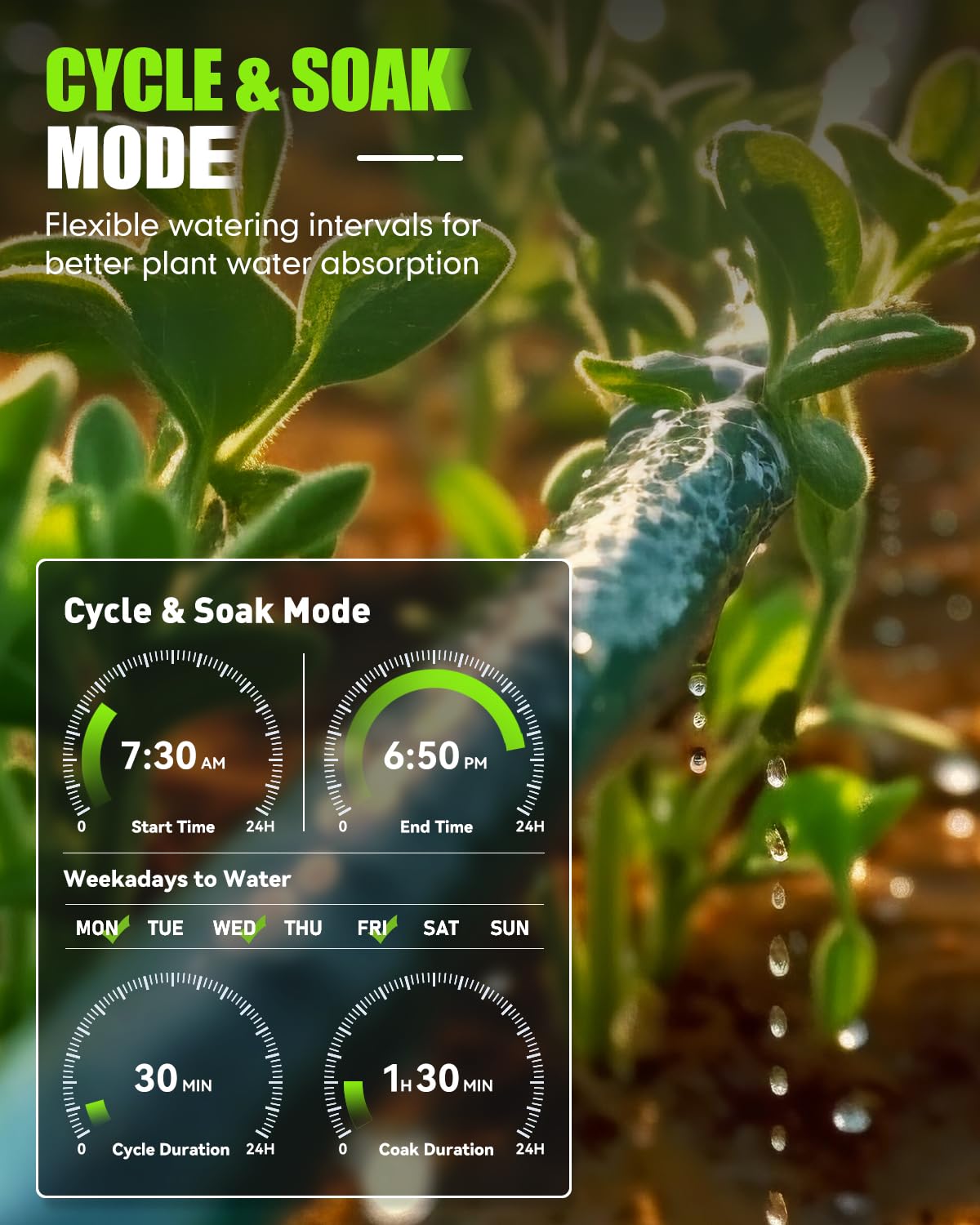 RAINPOINT Smart Bluetooth Garden Hose Timer with Brass Inlet - App Controlled Water Timer for Sprinklers with Rain Delay, Manual & Auto Modes - Perfect for Lawn, Garden & Outdoor Plant Watering