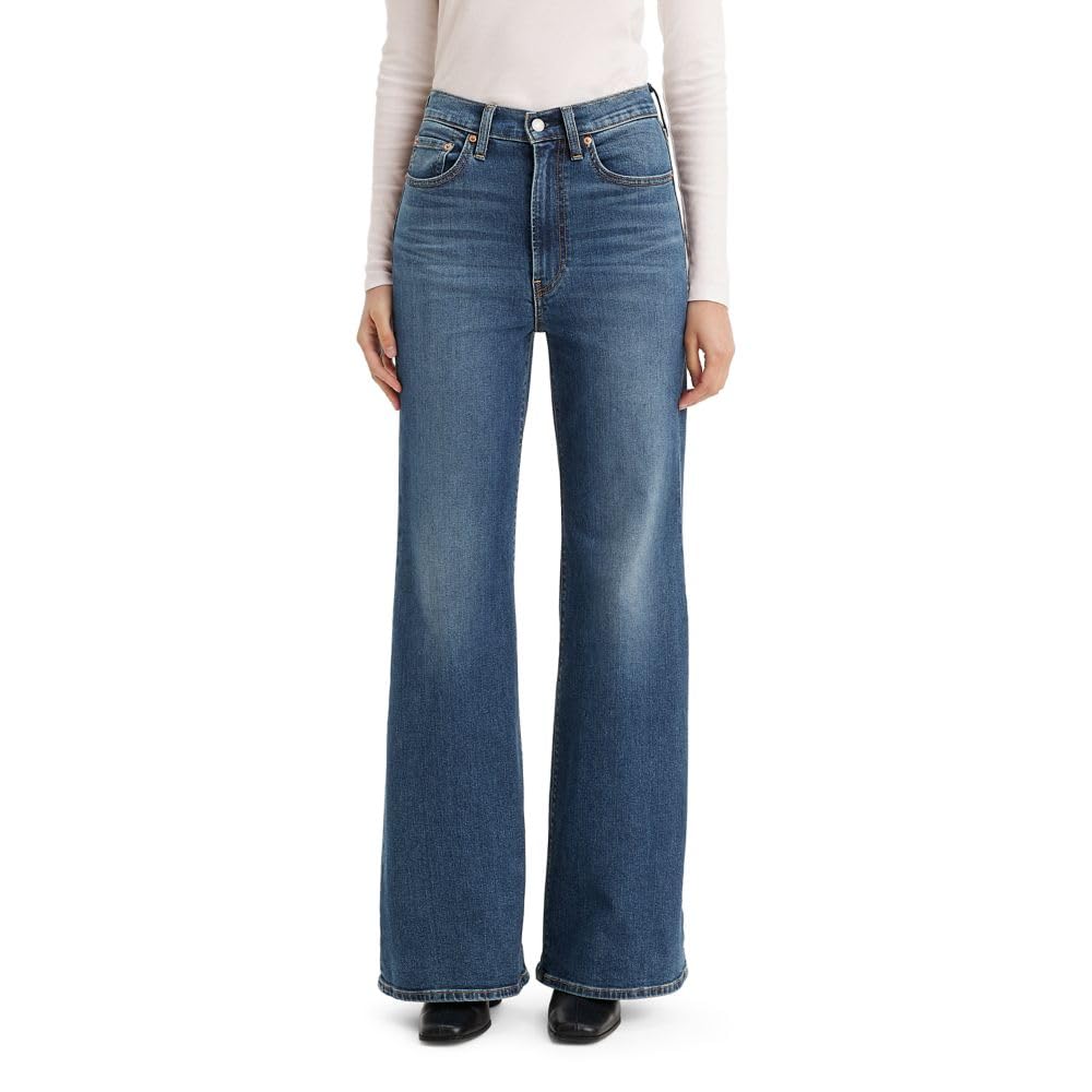 Levi's Women's Ribcage Bell Bottom Jeans - High Waist Flare Denim Pants for Retro & Boho Style | Perfect for Music Festivals, Date Nights & 70s Fashion Looks