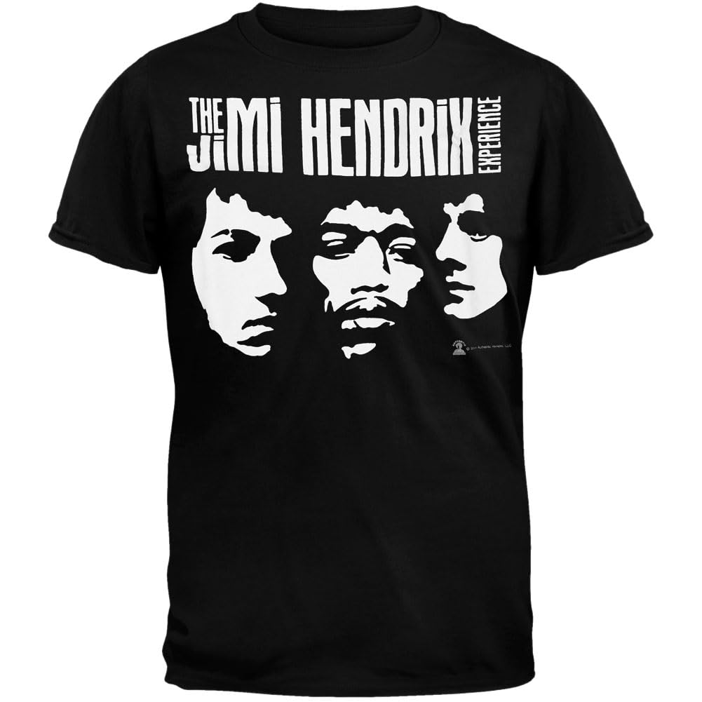 Jimi Hendrix Vintage Group Shot Black T-Shirt - Classic Rock Band Tee for Concerts & Casual Wear