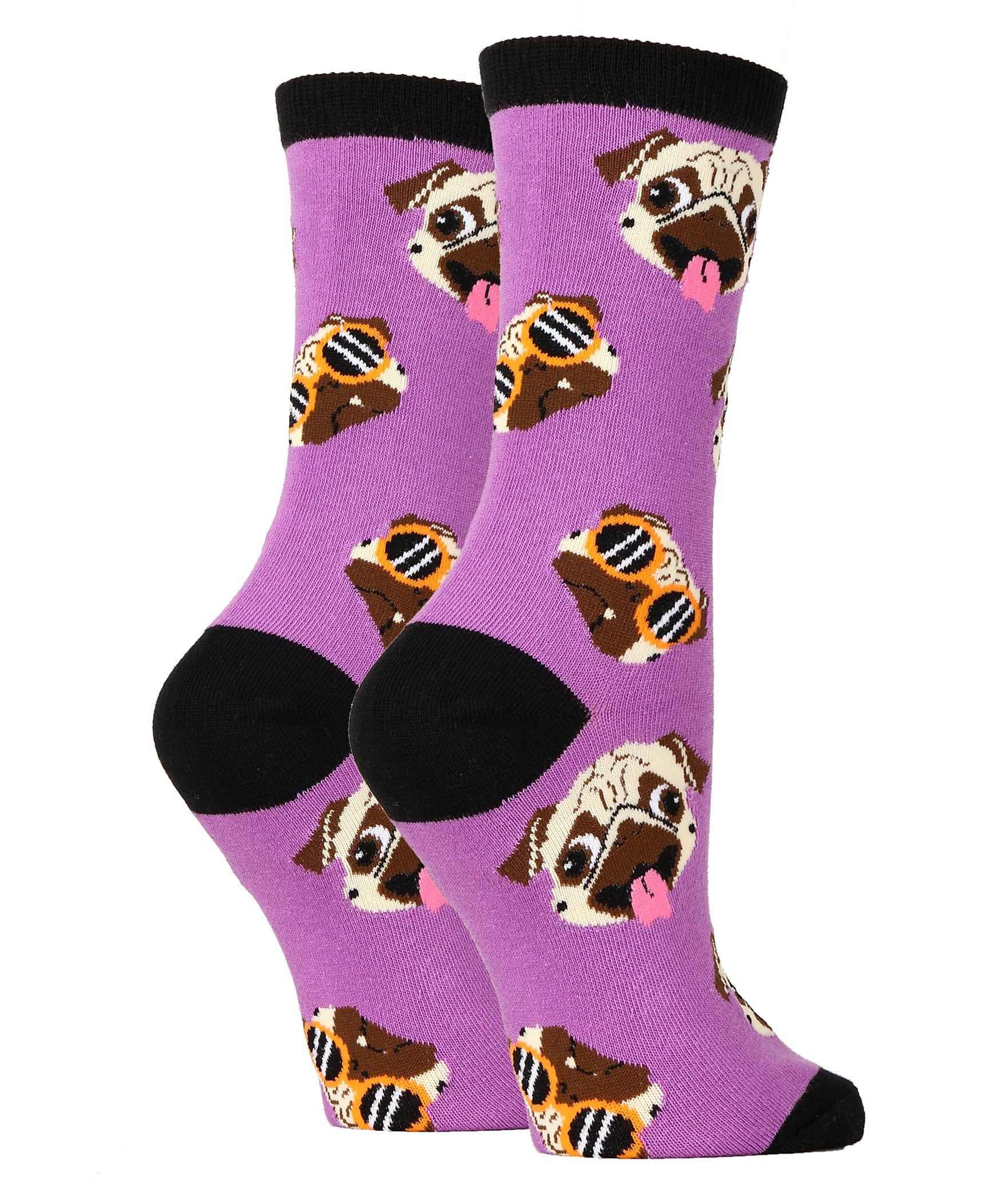 Funny Animal Crew Socks for Women - Novelty Dog Lover Gifts, Fits US Women's Shoe Size 5-10 - Perfect for Casual Wear, Cosplay & Gift Giving