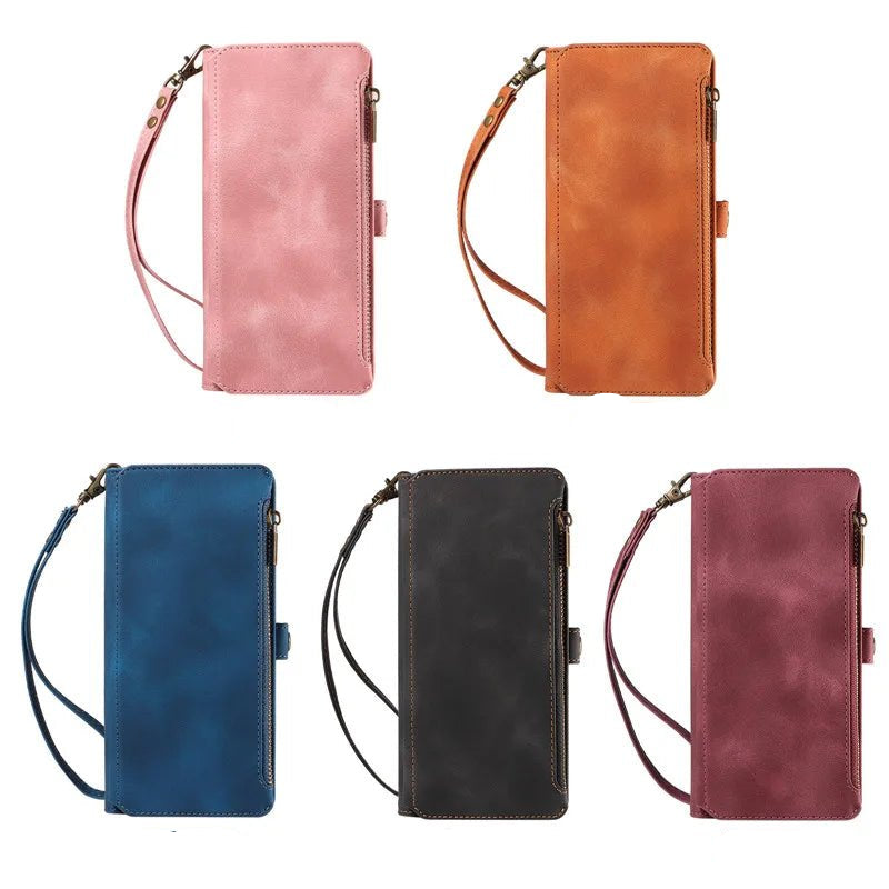 Samsung Galaxy S25 Ultra Leather Flip Wallet Case - Premium Protective Cover with Card Holder & Kickstand for Daily Use, Travel & Business
