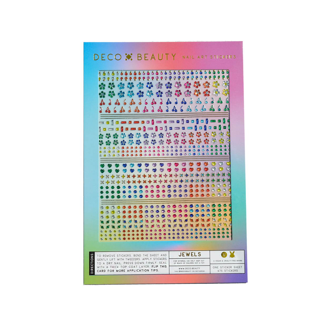 Premium Nail Art Stickers with Rhinestones & Gems | DIY Manicure Decals for Women | Perfect for Parties, Weddings & Special Occasions