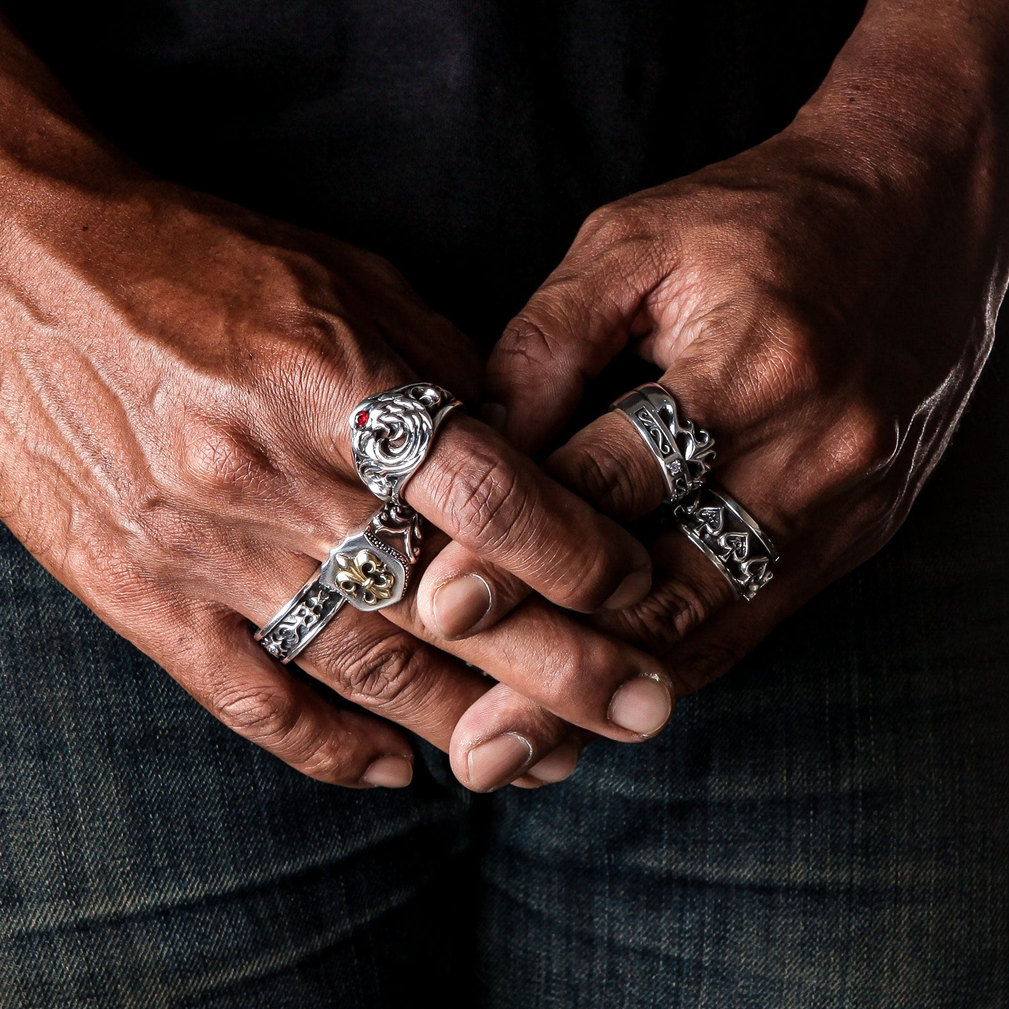 Harley Eagle Sterling Silver Biker Ring for Men - Handmade 925 Silver Motorcycle Jewelry - Perfect for Biker Gifts, Riders Accessories & Everyday Wear