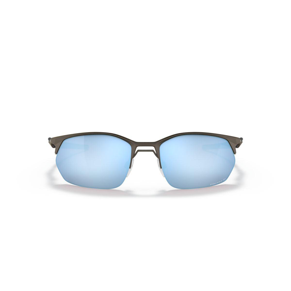 Oakley Wire Tap 2.0 Sunglasses - Satin Lead Frame with Prizm Deep Water Polarized Lenses - Model 0OO4145 414506 - Perfect for Water Sports, Fishing & Outdoor Activities