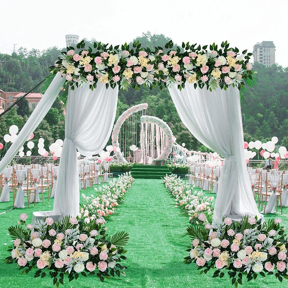 Heavy Duty 10x10ft Wedding Backdrop Stand Kit - Adjustable Telescopic Support Poles for Photography, Party, and Event Decor - Perfect for Weddings, Birthdays, and Photo Studios
