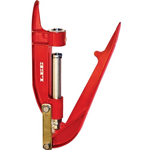 LEE PRECISION 90685 Cast Iron Reloading Hand Press - Compact & Durable Ammo Reloading Tool (Red) | Perfect for Home Reloading, Hunting & Shooting Range Use