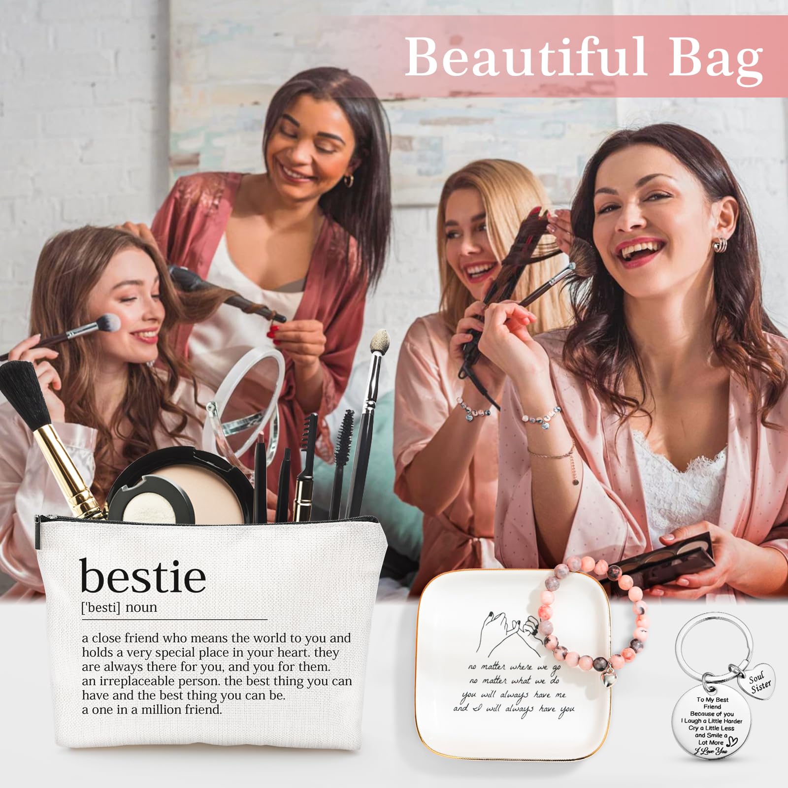 Looca Best Friend Birthday Gift Basket for Women - Unique Friendship Gifts for Bestie, BFF | Thoughtful Present for Her, Sister, Girlfriend | Perfect for Anniversaries, Galentine's Day & Special Occasions