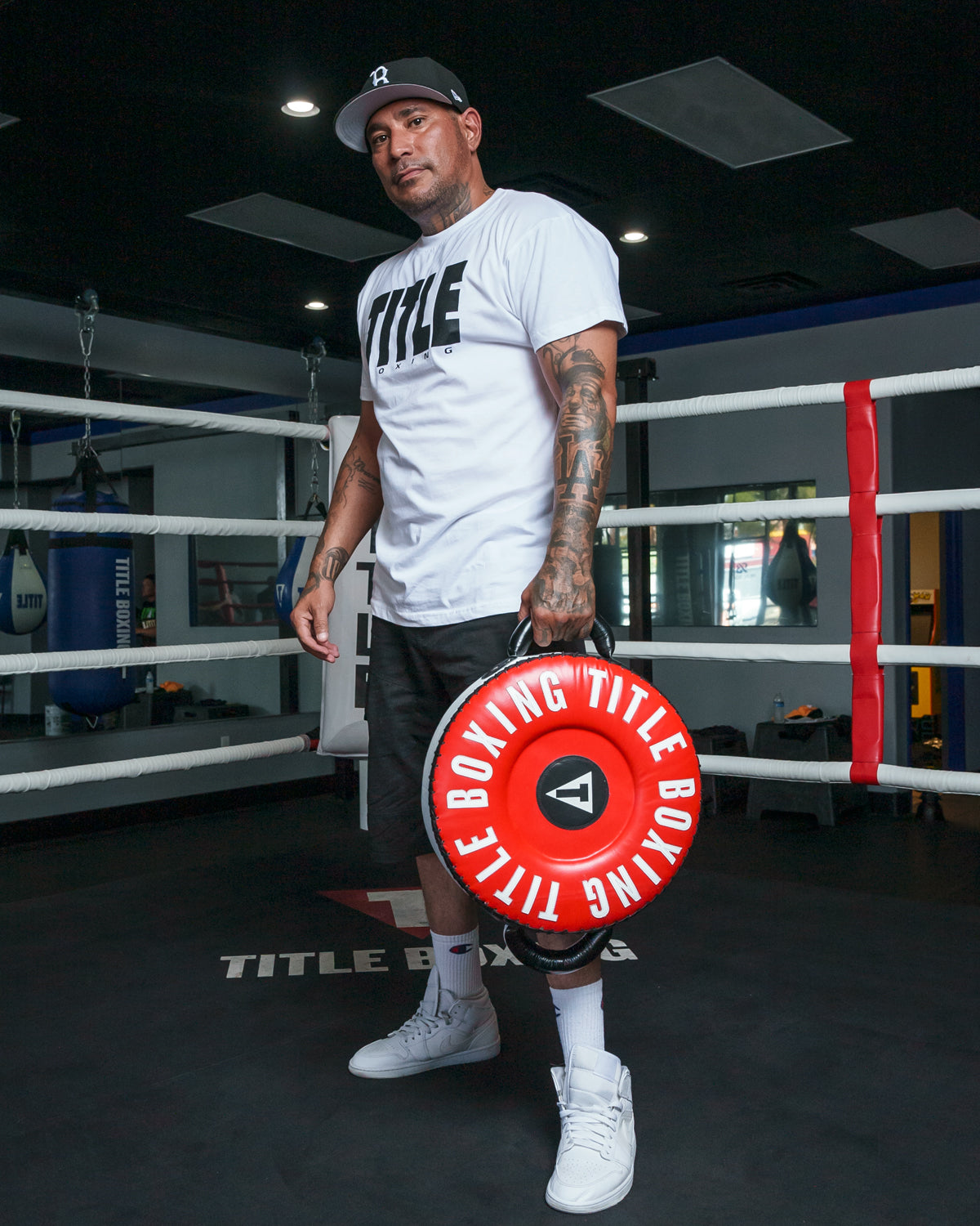 TITLE Boxing Iconic Block Tee - Premium Cotton Training Shirt for Men & Women - Perfect for Boxing, MMA, Gym Workouts & Casual Wear