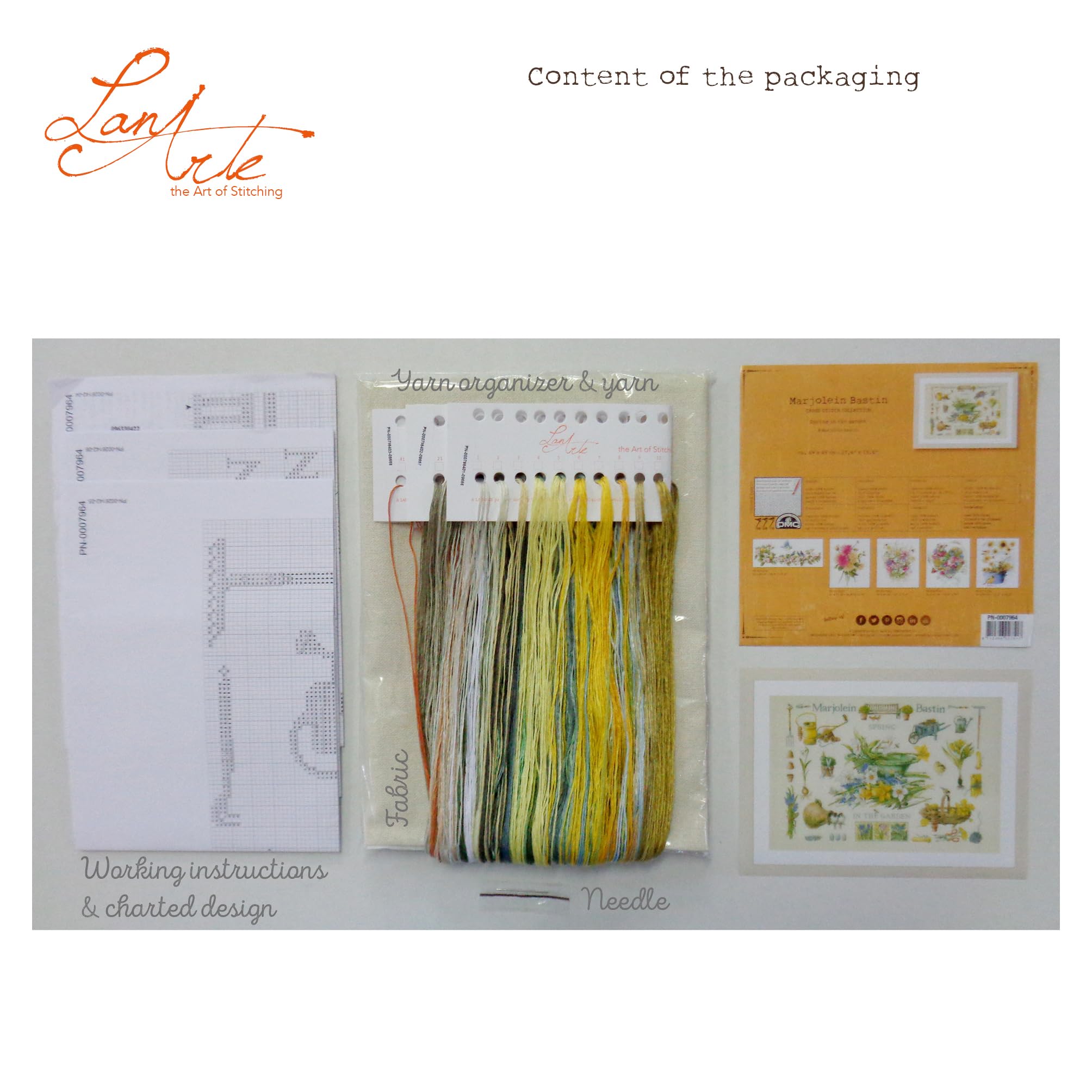 Spring in The Garden Counted Cross Stitch Kit - DIY Embroidery for Home Decor, Gifts & Relaxation