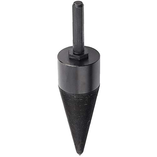 Heavy Duty Firewood Splitter Drill Bit - Kadimendium Cone Shank Wood Splitter for Electric Drill - Perfect for Splitting Logs, Firewood, and Kindling at Home or Camping