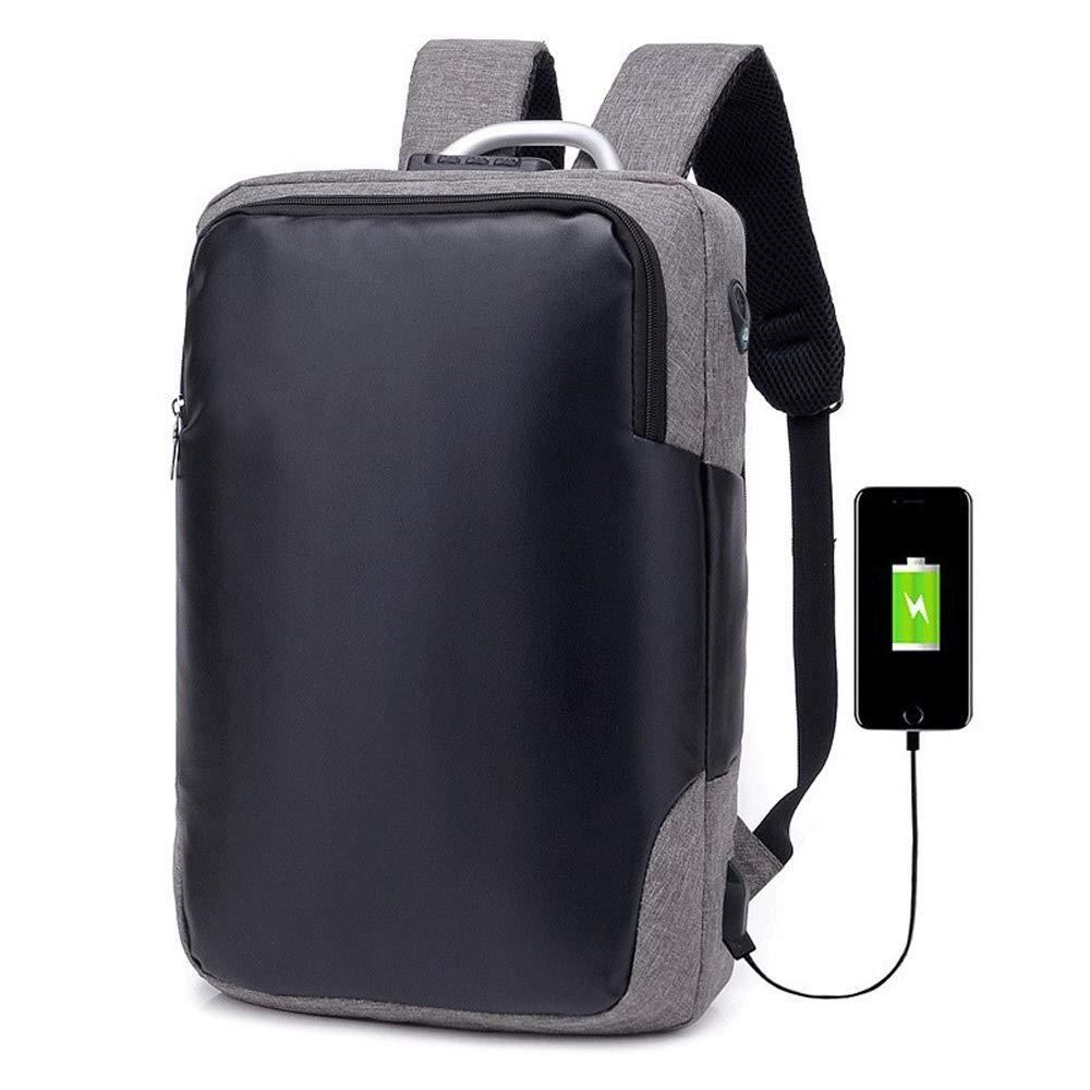 OLOMA Waterproof Unisex Backpack with USB Charging Port - Durable Travel Backpack for Men & Women, Business Laptop Bag, Sports Gym Pack, Commuter Daypack (Hortel� Green) - Perfect for Work, Travel, Gym & Outdoor Adventures