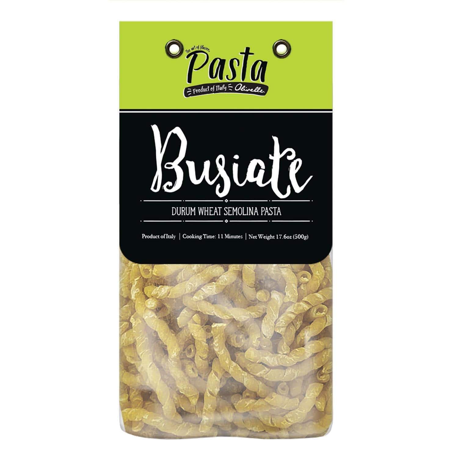 Organic Olivelle Busiate Pasta - Authentic Italian Artisanal Pasta for Gourmet Cooking & Fine Dining