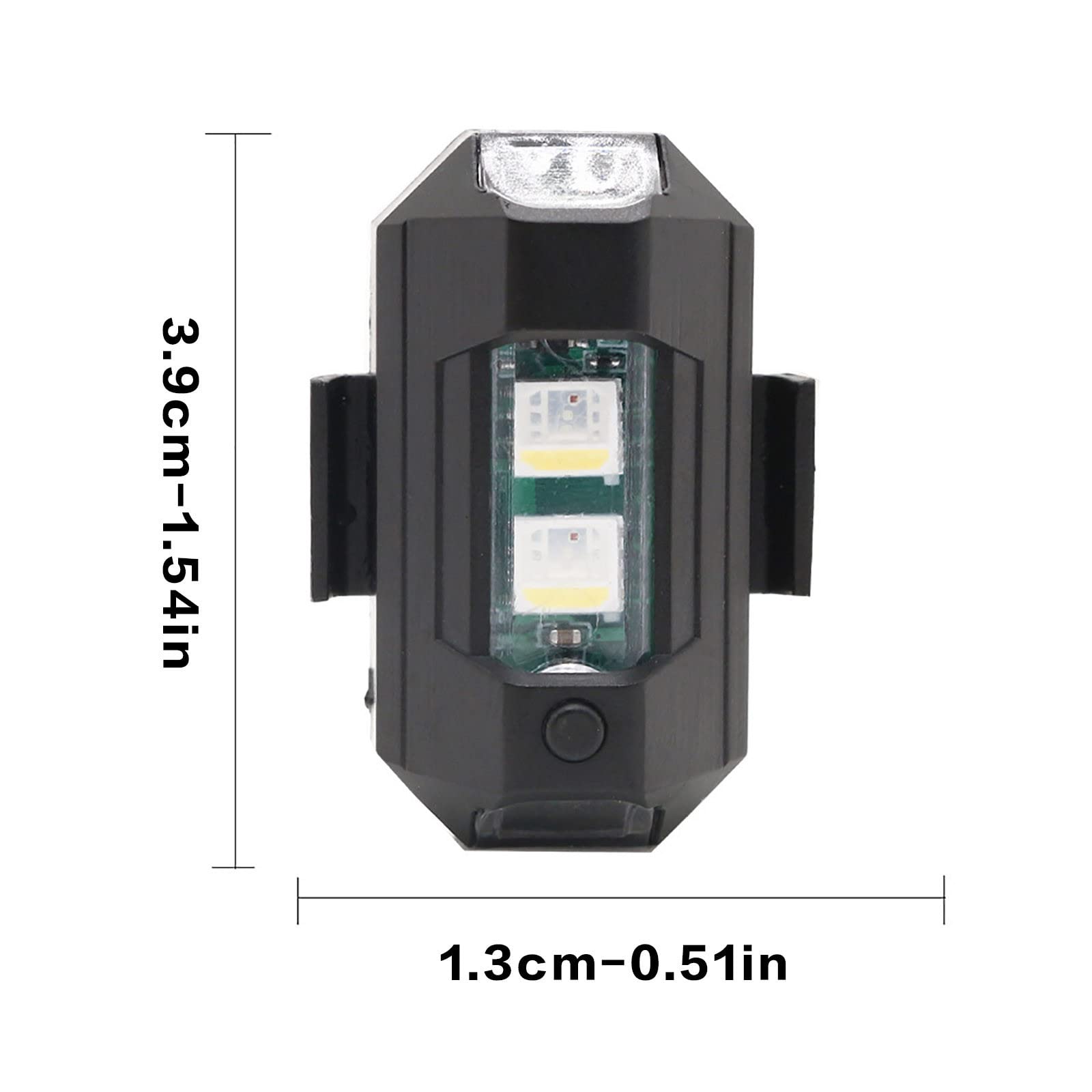 2024 New USB Rechargeable Waterproof LED Anti-Collision Warning Lights - 7 Color Wireless Strobe Lights with Remote Control for Cars, Trucks & Emergency Vehicles (1PC) - Perfect for Night Driving, Roadside Emergencies & Vehicle Safety