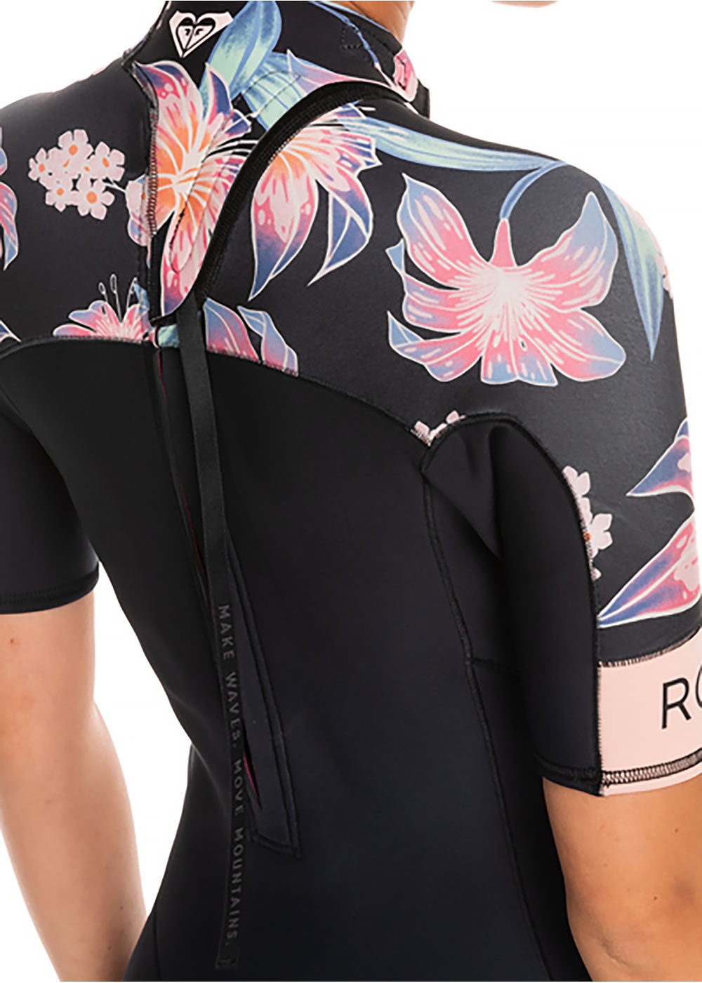 Roxy Women's 2.0mm Swell Series Short Sleeve Back Zip Spring Wetsuit - Perfect for Surfing, Swimming & Water Sports
