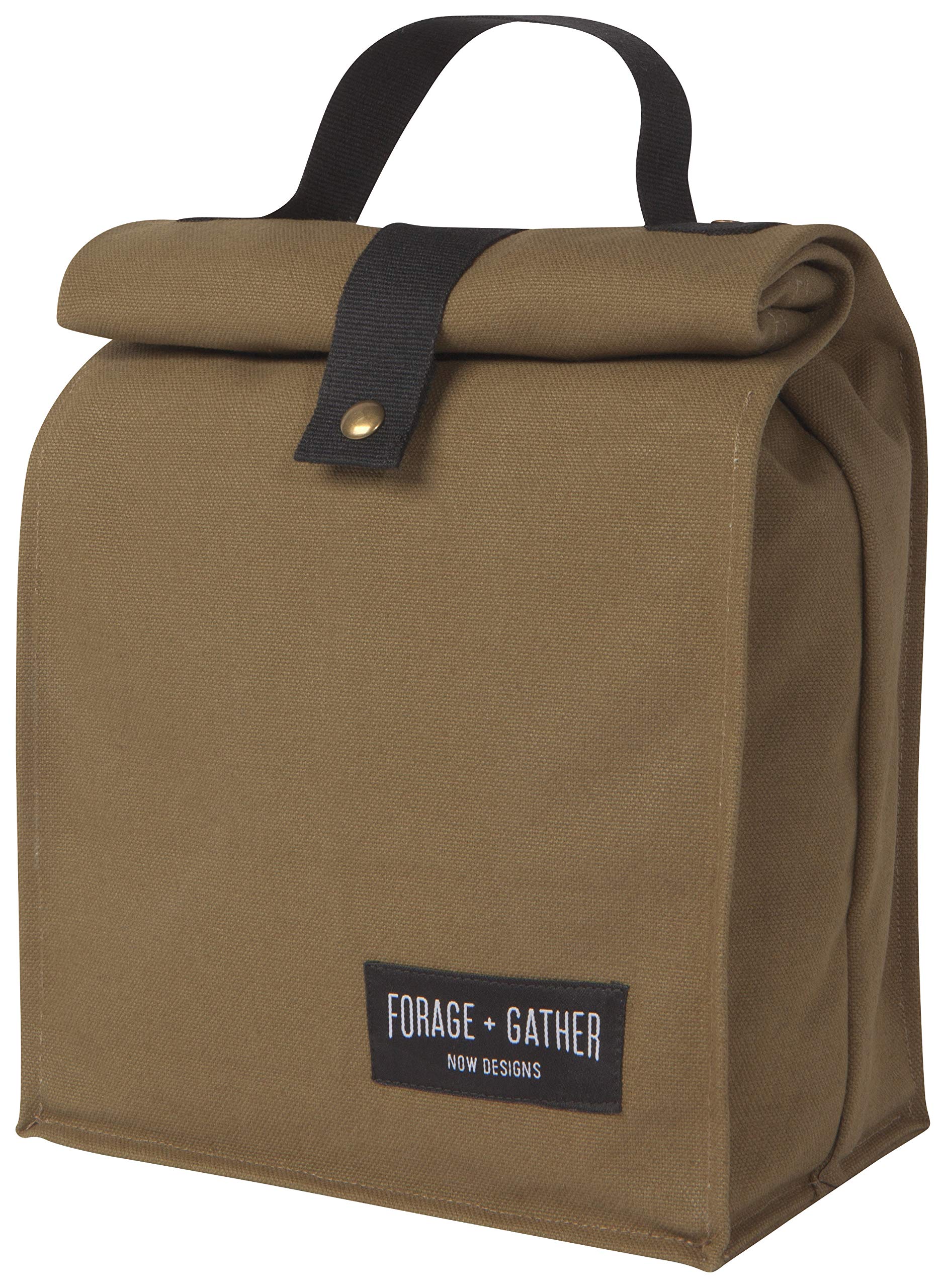 Eco-Friendly Green Forage & Gather Lunch Bag - Reusable Insulated Lunch Tote for Work, School & Picnics | Now Designs Sustainable Food Carrier
