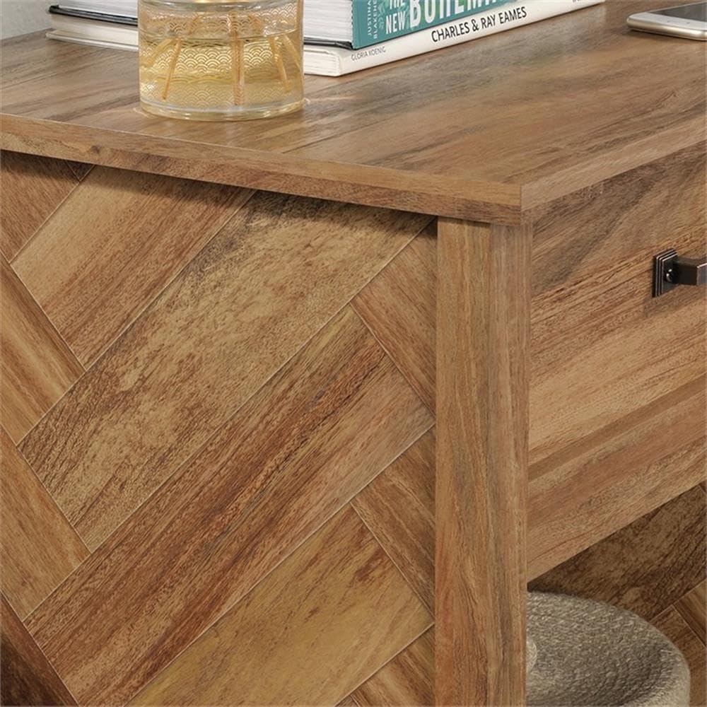 Premium Wooden Nightstand Set of 2 - Modern Mango Brown Bedside Table with Storage Shelf | Perfect for Bedroom, Living Room, or Office Organization