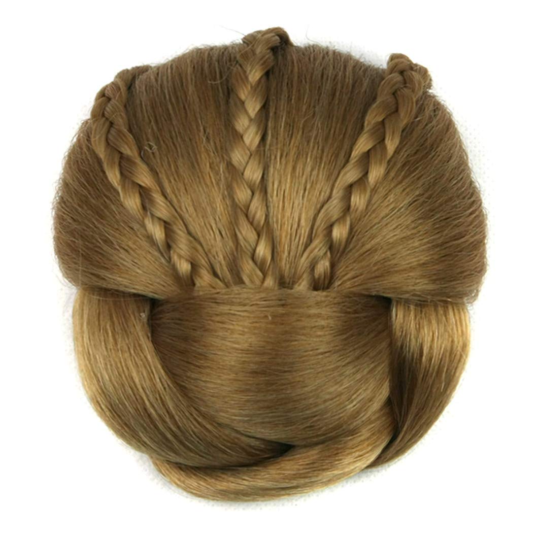 6 Colors Synthetic Braided Hair Bun Donut - Clip In Hair Rollers & Headwear Accessories for Women | Perfect for Parties, Weddings & Everyday Styling