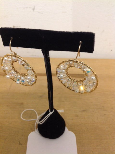 Elegant Pearl and Gold Earrings for Women - Classic Dangle Drop Earrings for Wedding, Party & Everyday Wear