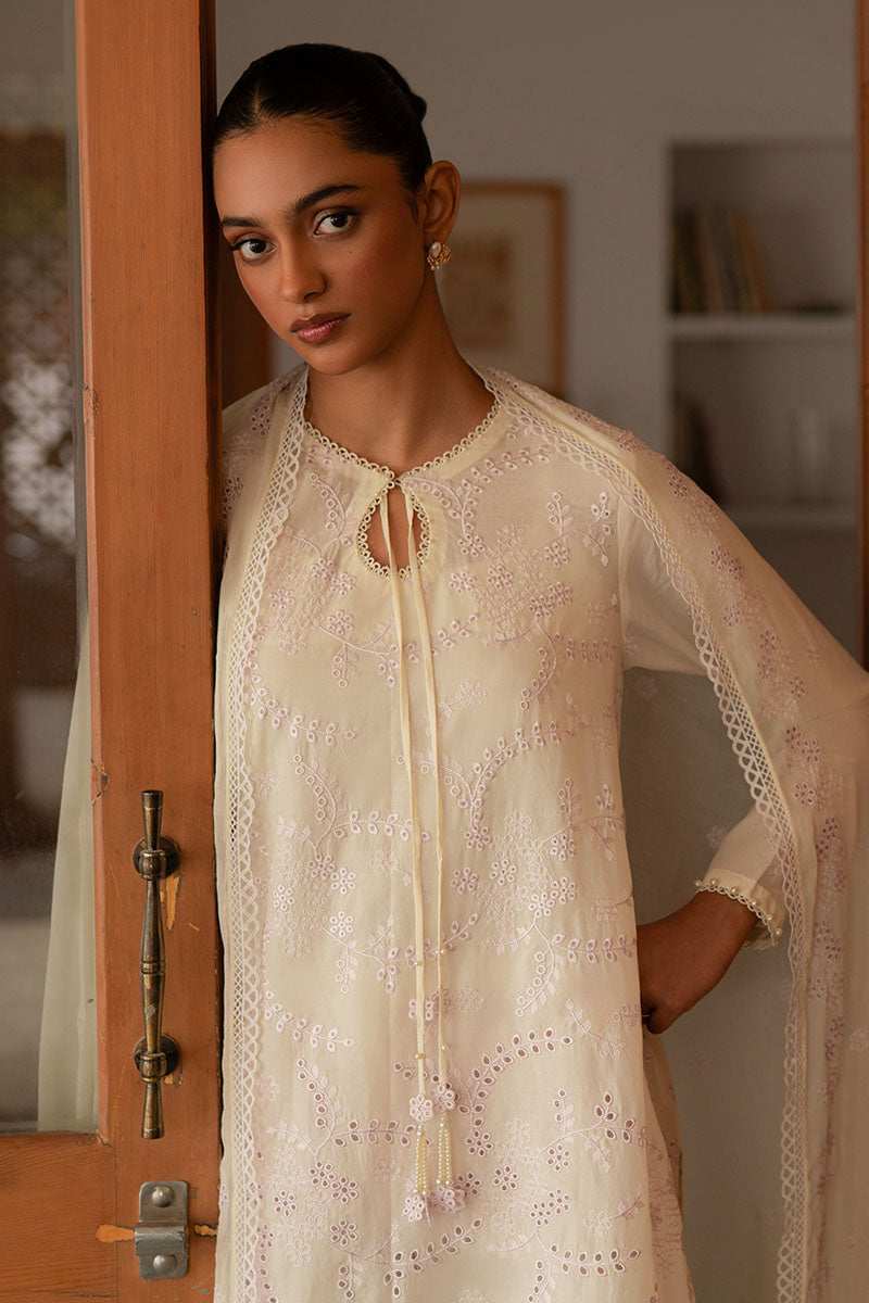 LAVENDER WHISPER 3-Piece Embroidered Lawn Suit for Women - Floral Summer Outfit for Casual Wear, Parties & Special Occasions