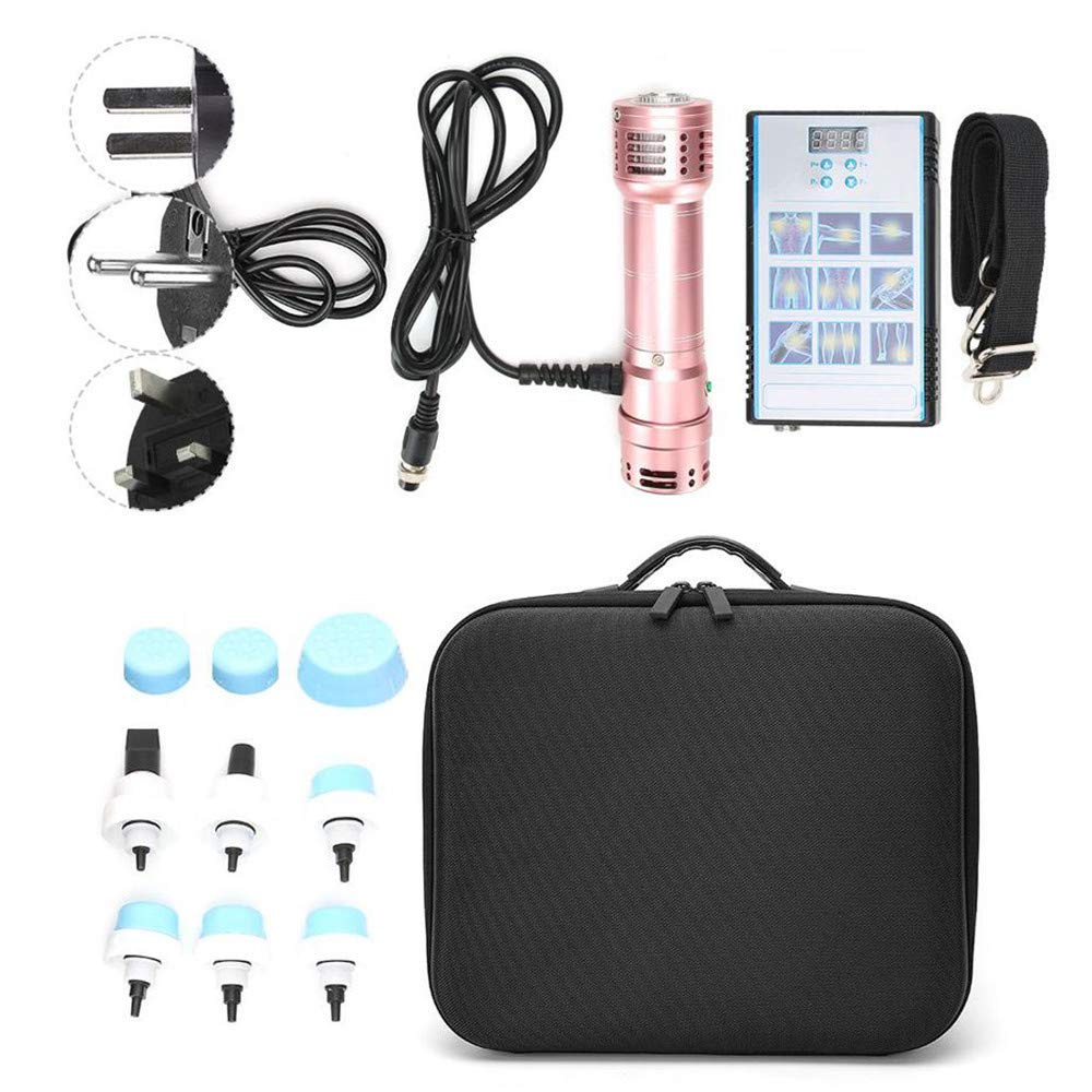 SAEEN Portable Shockwave Therapy Machine for Pain Relief - 7 Massage Heads, ED Treatment & Physiotherapy Device with User Manual | Home Use, Sports Injury Recovery, Muscle Relaxation