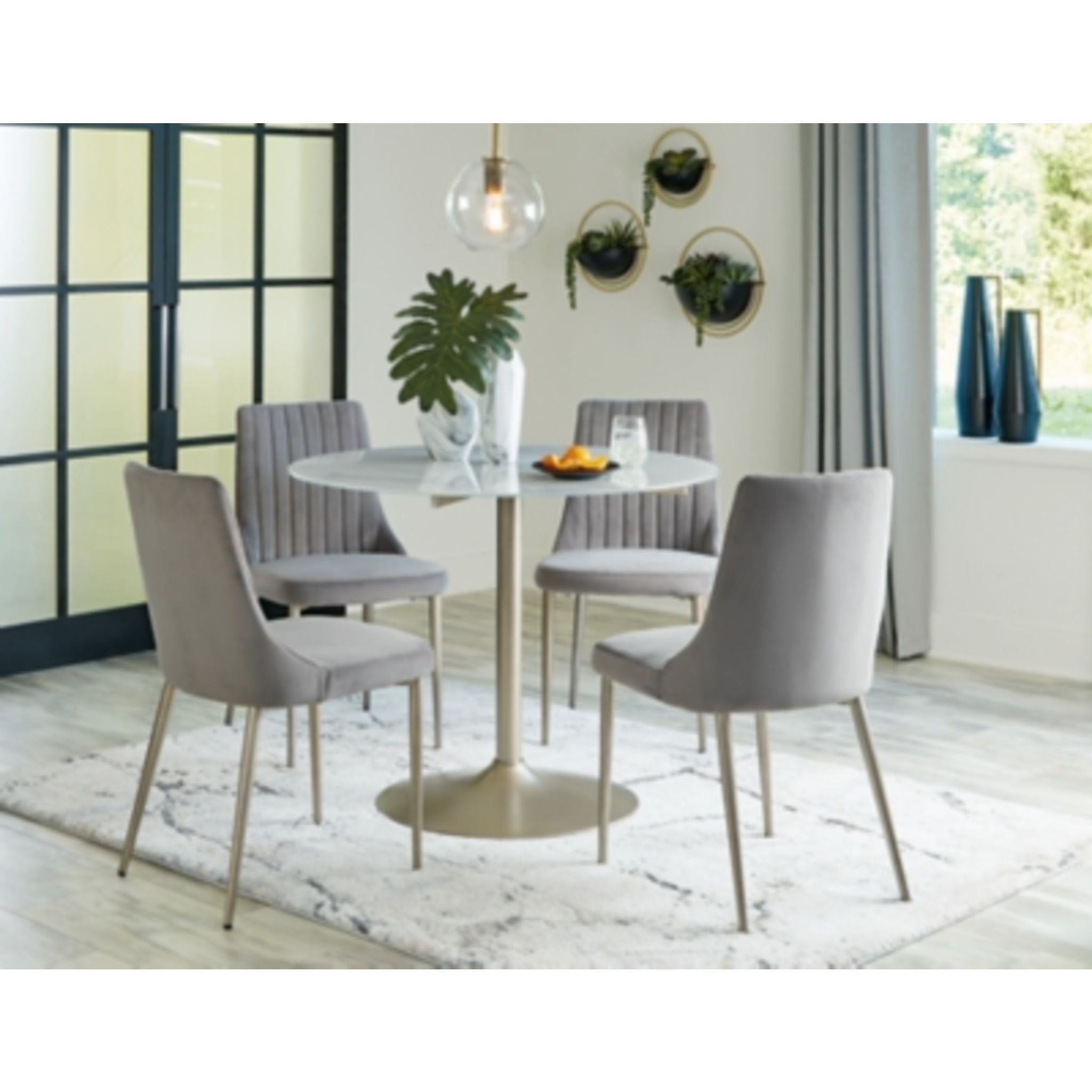 Barchoni 5-Piece Dining Set - Modern Kitchen Table and Chairs for Small Spaces | Perfect for Apartments, Breakfast Nooks & Cozy Family Meals