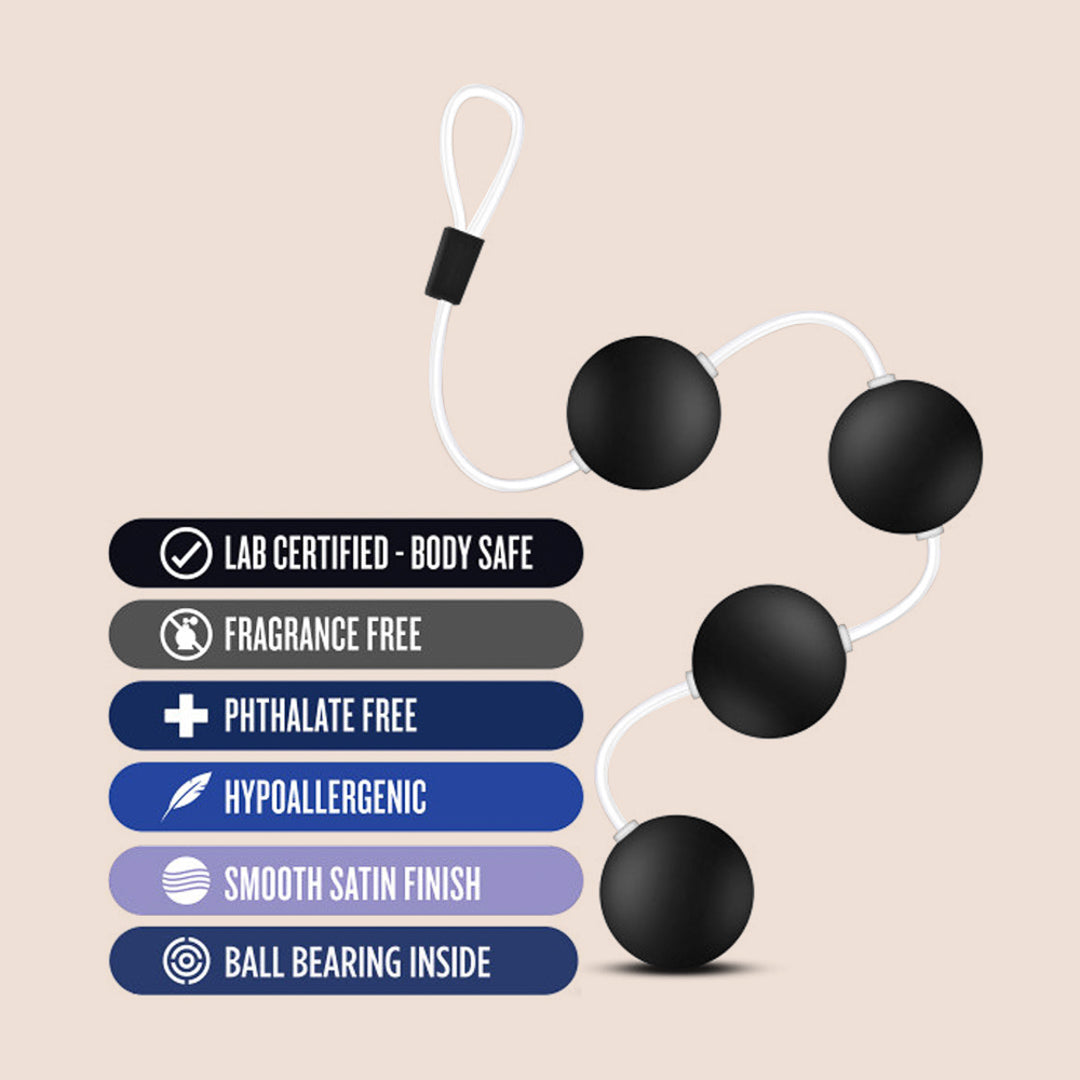 Anal Pleasure Balls Set - Premium Silicone Anal Beads for Adults | Perfect for Couples Play, Solo Exploration & Sensual Massage