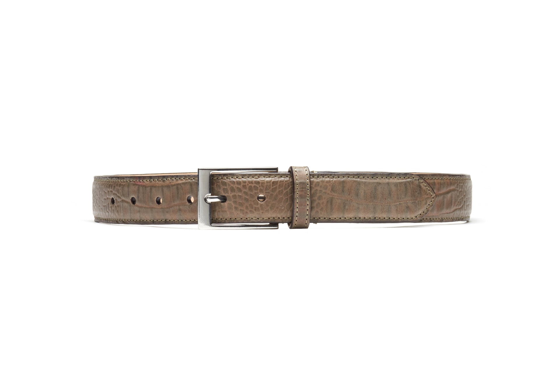 Flat Belt for Men & Women - Grey, Adjustable Waistband (Sizes S, M, XL, XXL) - Perfect for Casual Wear, Office & Jeans