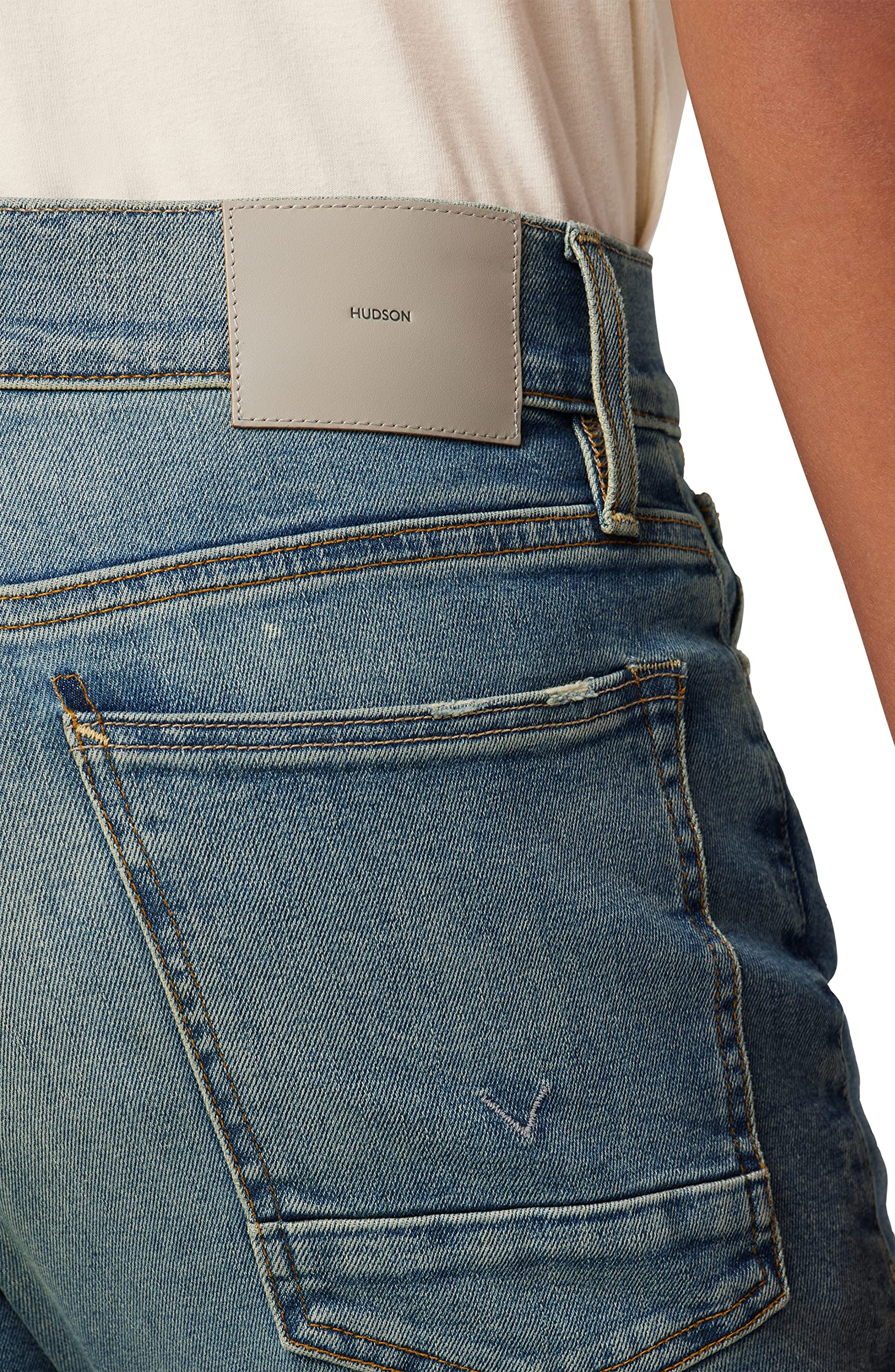 HUDSON Men's Axl Slim Fit Stretch Denim Jeans - Comfortable & Stylish for Casual Wear & Everyday Outfits