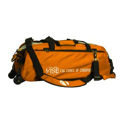 Premium 3-Ball Bowling Bag with Wheels - Heavy Duty Tote for Bowling Balls & Accessories - Perfect for League Play, Tournaments & Practice Sessions