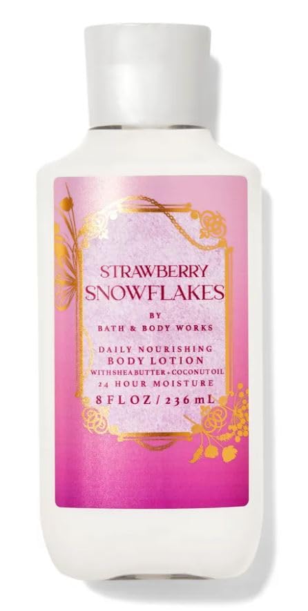 Strawberry Snowflakes Moisturizing Body Lotion - 8 fl Oz | Hydrating & Nourishing for Dry Skin | Perfect for Winter Care & Daily Moisturizing