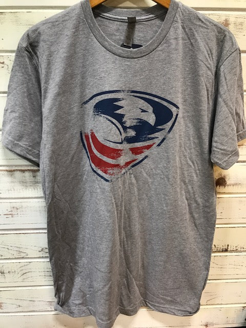 USA Rugby Gray Shield T-Shirt for Men - Comfortable Cotton Jersey for Rugby Fans & Sports Enthusiasts - Perfect for Game Day, Training & Casual Wear