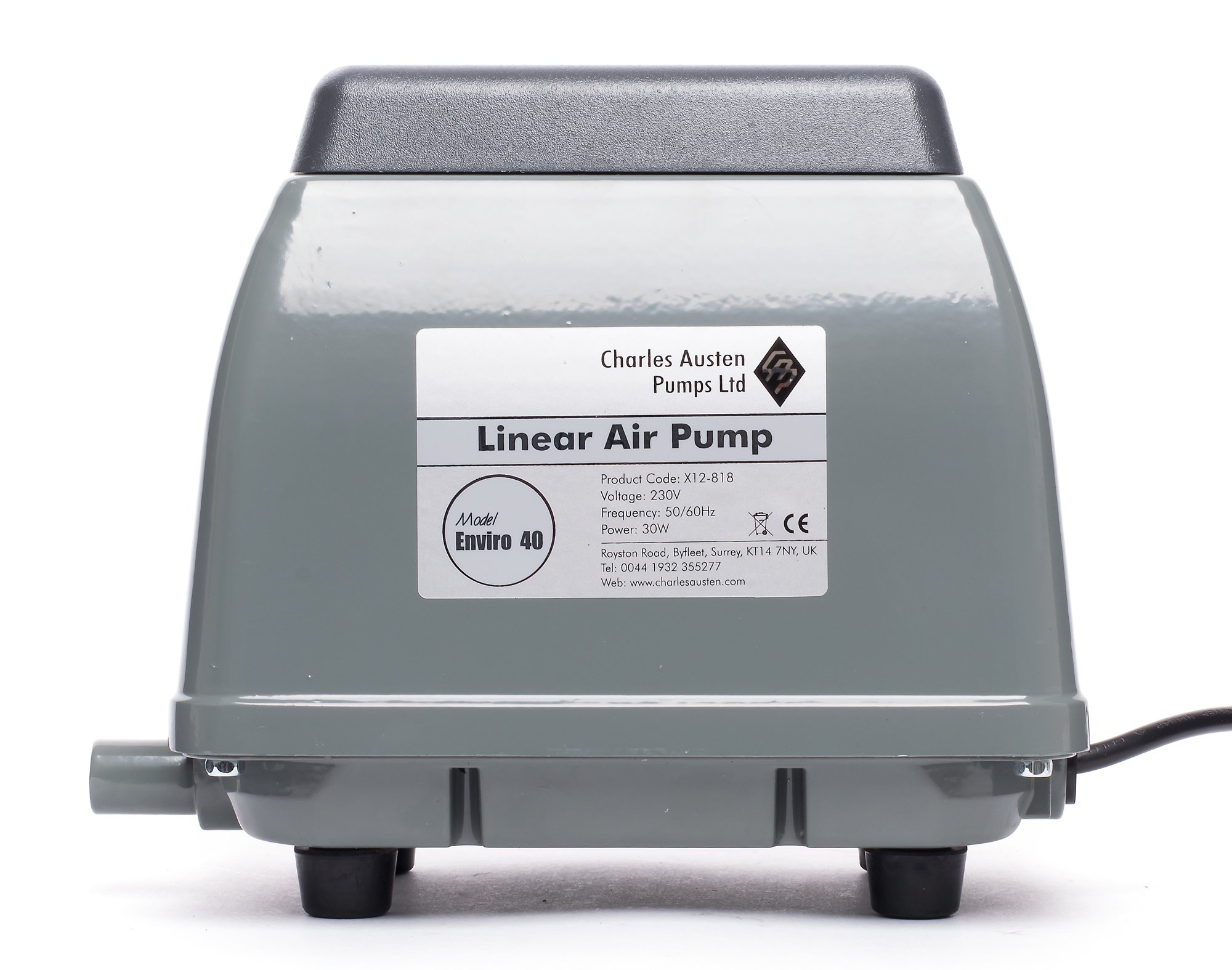 Charles Austen ET 40 - High Performance Air Pump (40L/min) for Aquariums, Fish Tanks & Hydroponic Systems