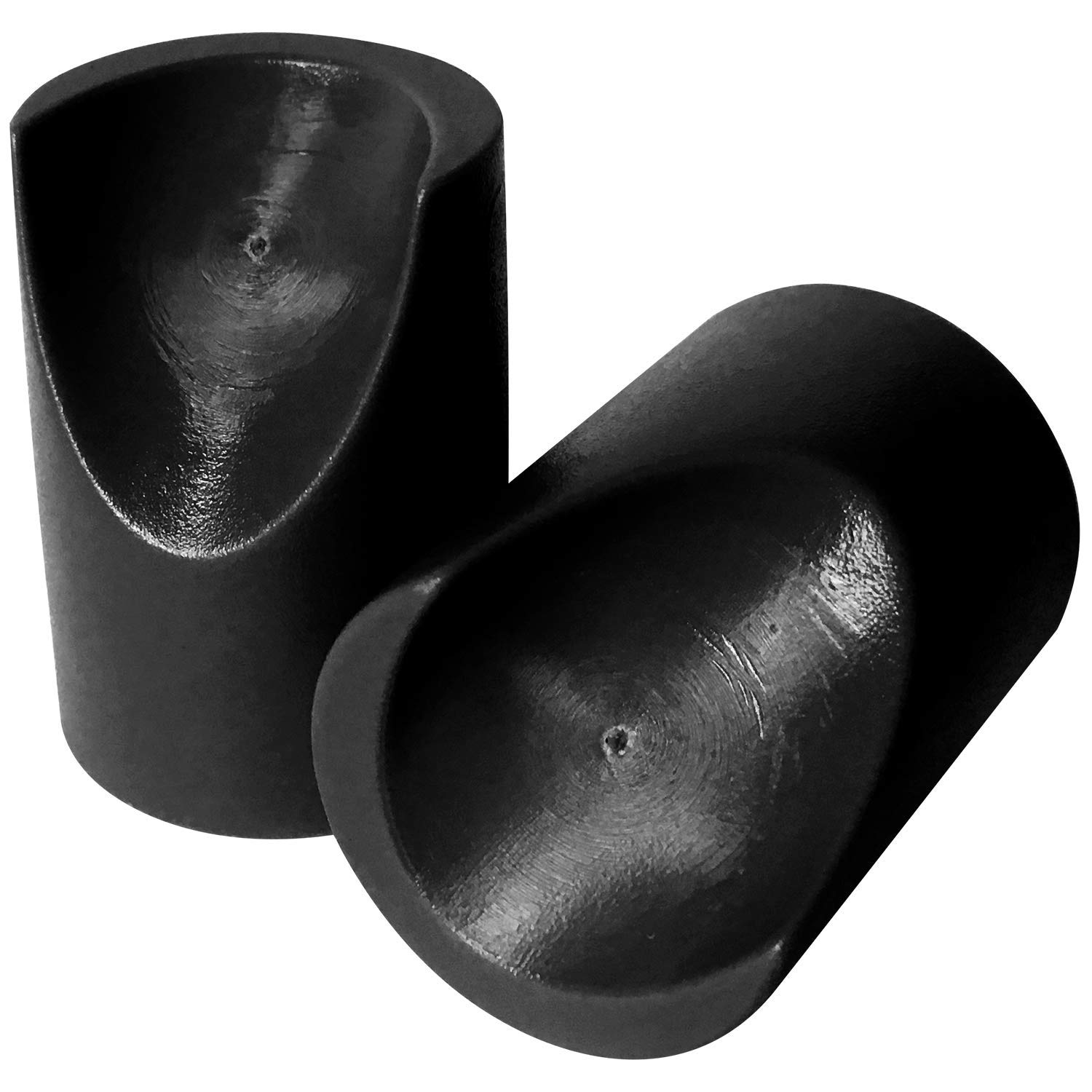 8 Pack Black Folding Chair V-Tip Stabilizer Caps - 7/8 Inch Inner Diameter Heavy Duty Nylon Leg Protectors, Non-Scratch Round Top Replacement Plugs for Metal & Padded Folding Chairs - Perfect for Home, Office, Restaurant and Event Use