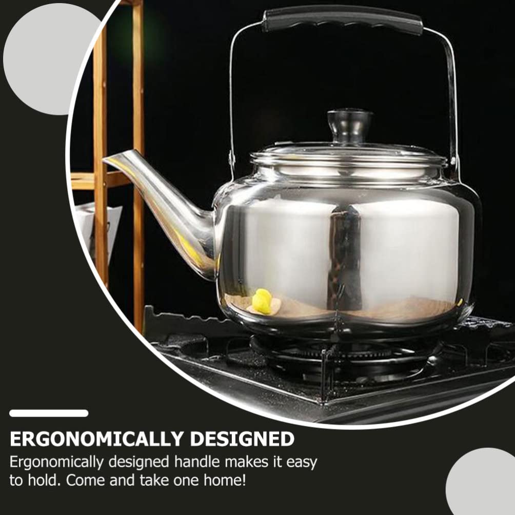Premium Stainless Steel Tea Kettle - 3L Classic Stovetop Water Kettle with Universal Base for Gas & Electric Stoves - Perfect for Home, Camping & Outdoor Use