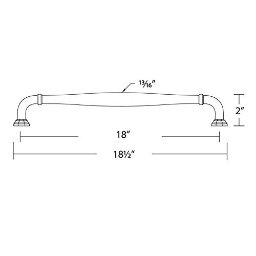 **Emtek Blythe Appliance Pull - 18