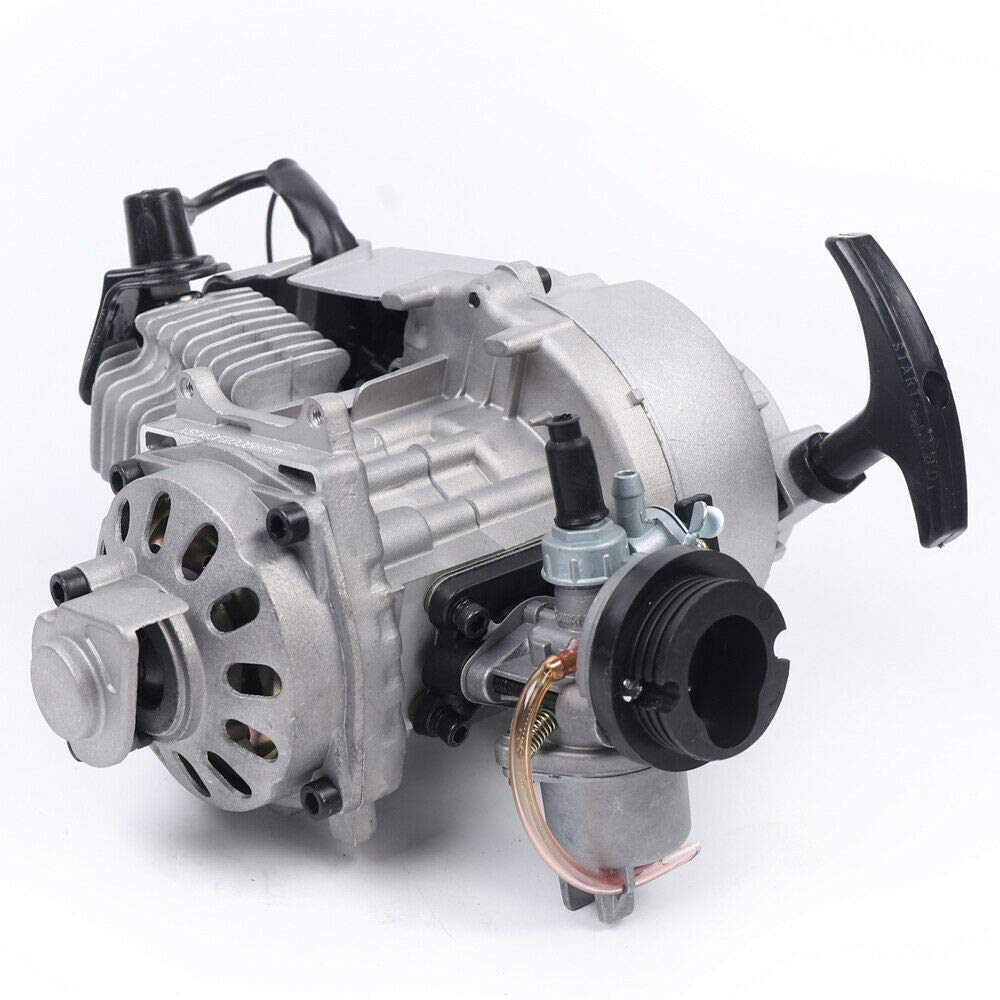 49CC 2 Stroke Engine Motor Kit - Complete Pull Start Racing Motor for Pocket Bike, Mini Dirt Bike, ATV & Scooter Conversion | High Performance Motorized Bike Engine for Off-Road Racing & DIY Projects