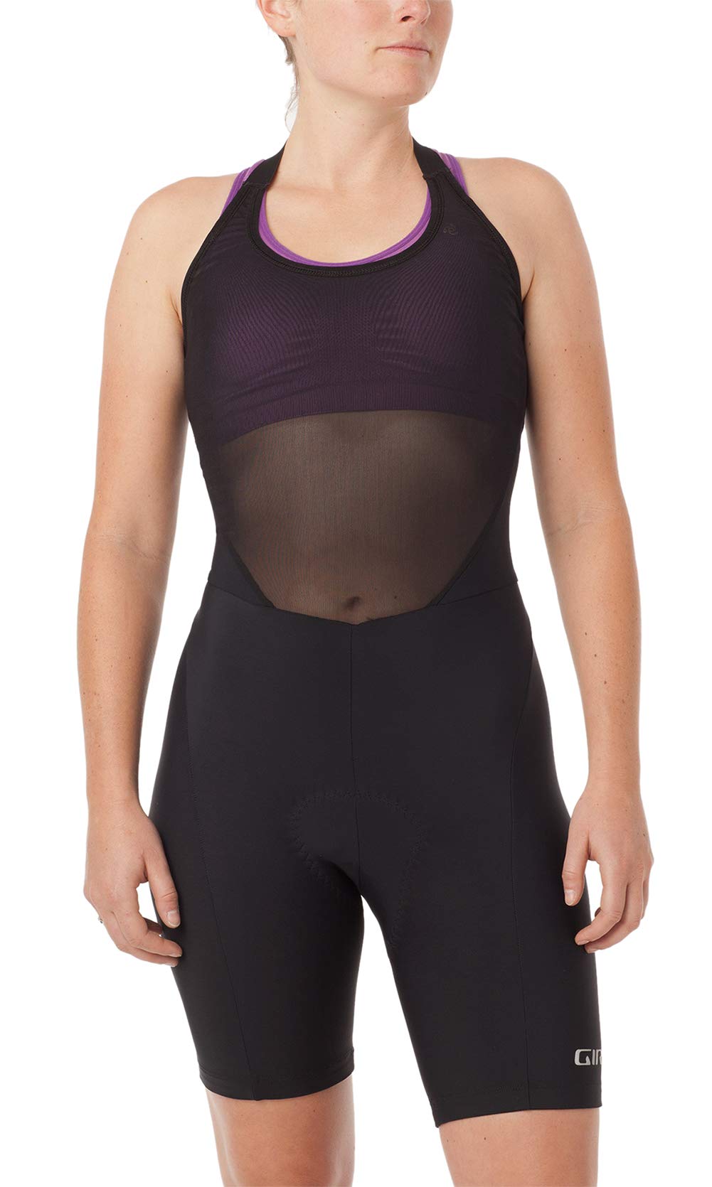 Giro W Chrono Sport Halter Bib Shorts for Women - Black Cycling Shorts - Breathable & Comfortable - Perfect for Road Biking, Spinning & Indoor Training - Size Small (2021 Model)