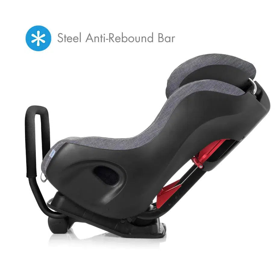 Clek Fllo Convertible Car Seat - Railroad Ziip (Flame Retardant Free) | Safe & Comfortable Infant to Toddler Car Seat for Travel & Daily Commute