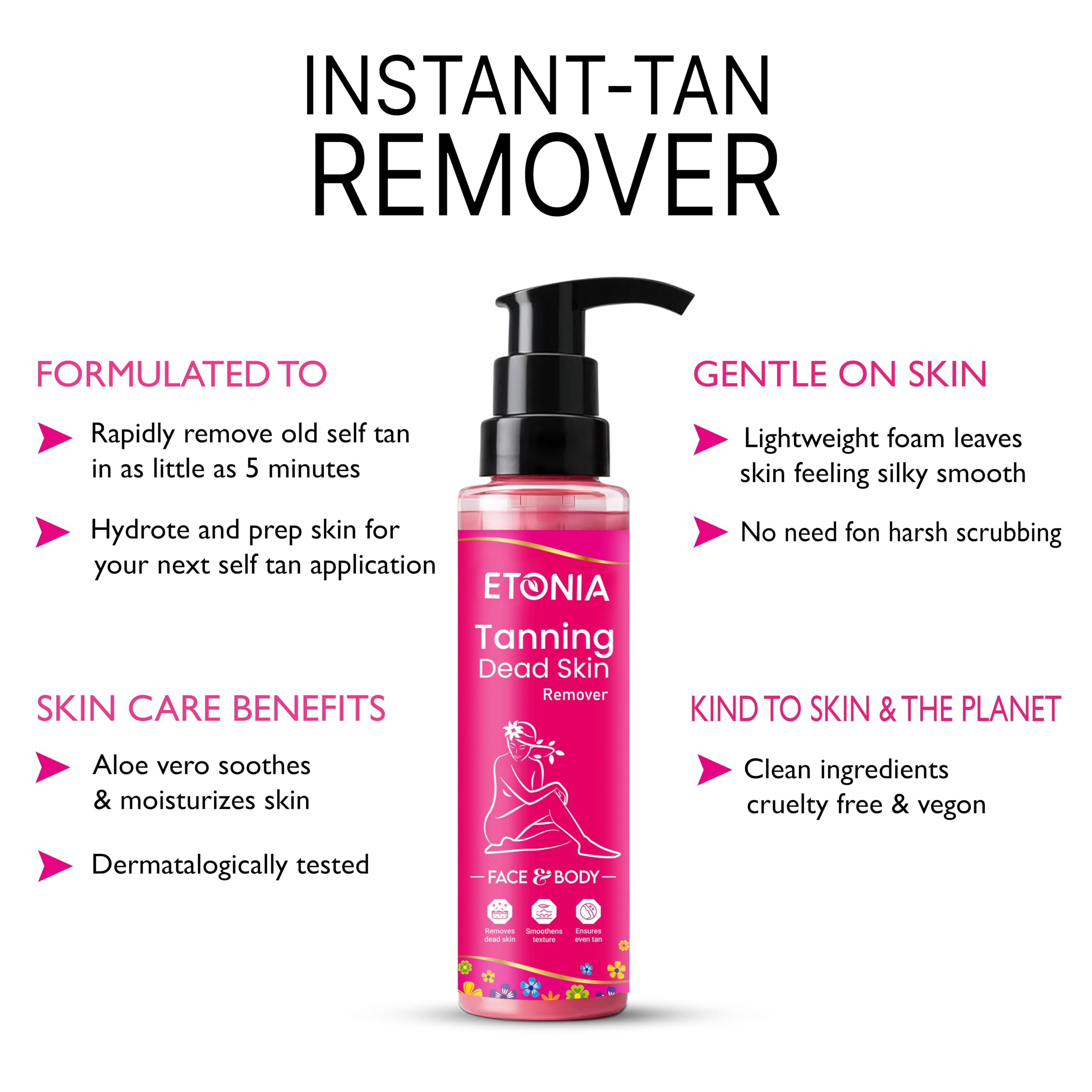 Original Exfoliating Tanning Dead Skin Remover Gel - Gentle Body Scrub for All Skin Types | Removes Excess Oil & Dead Cells | Perfect for Pre-Tan Prep & Post-Tan Care (1 Pack)