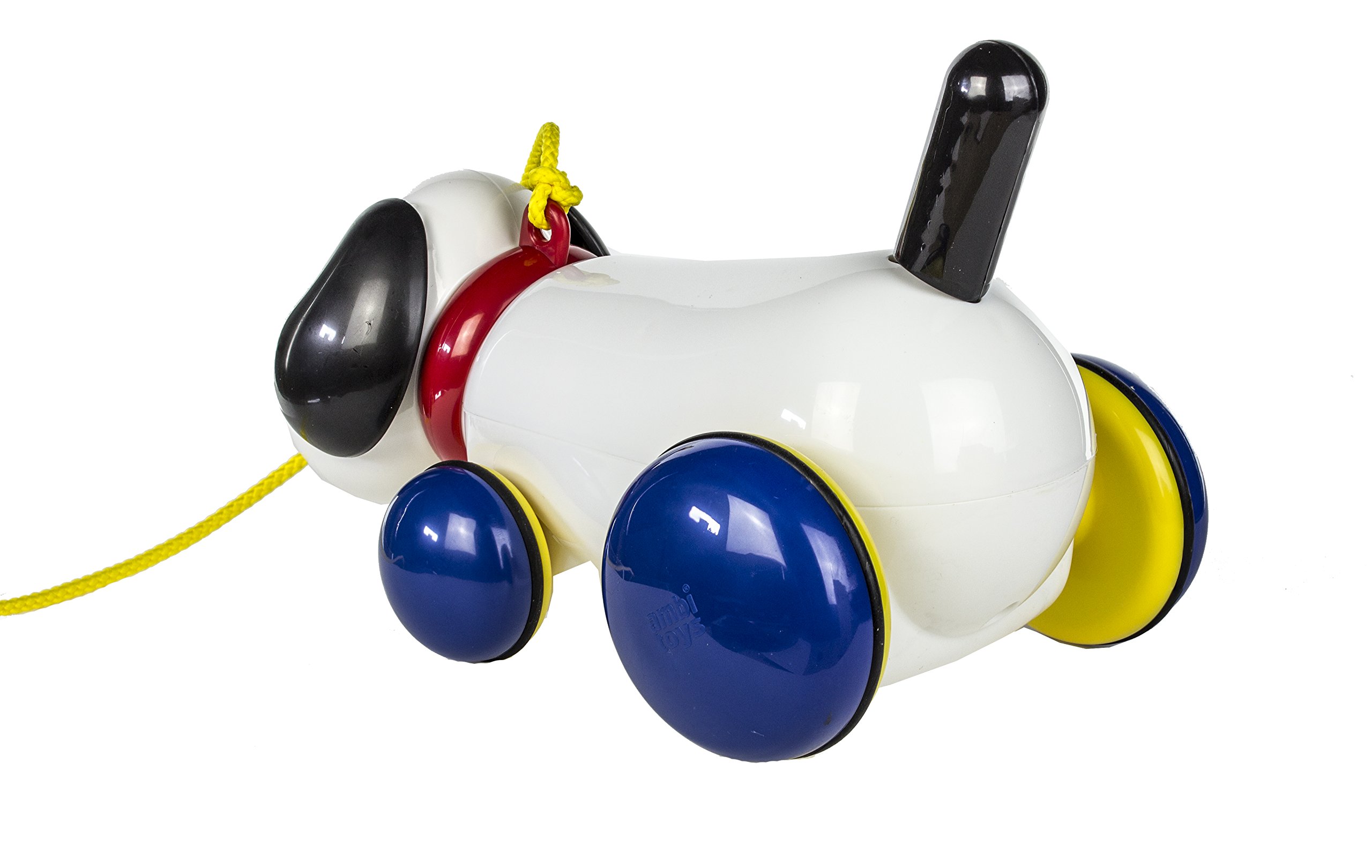 Galt Ambi Toys - Max Pull Along Dog for Toddlers | Wooden Pull Toy for Kids Ages 1-3 | Educational Walking Toy for Early Development | Perfect for Indoor Play & Learning Activities
