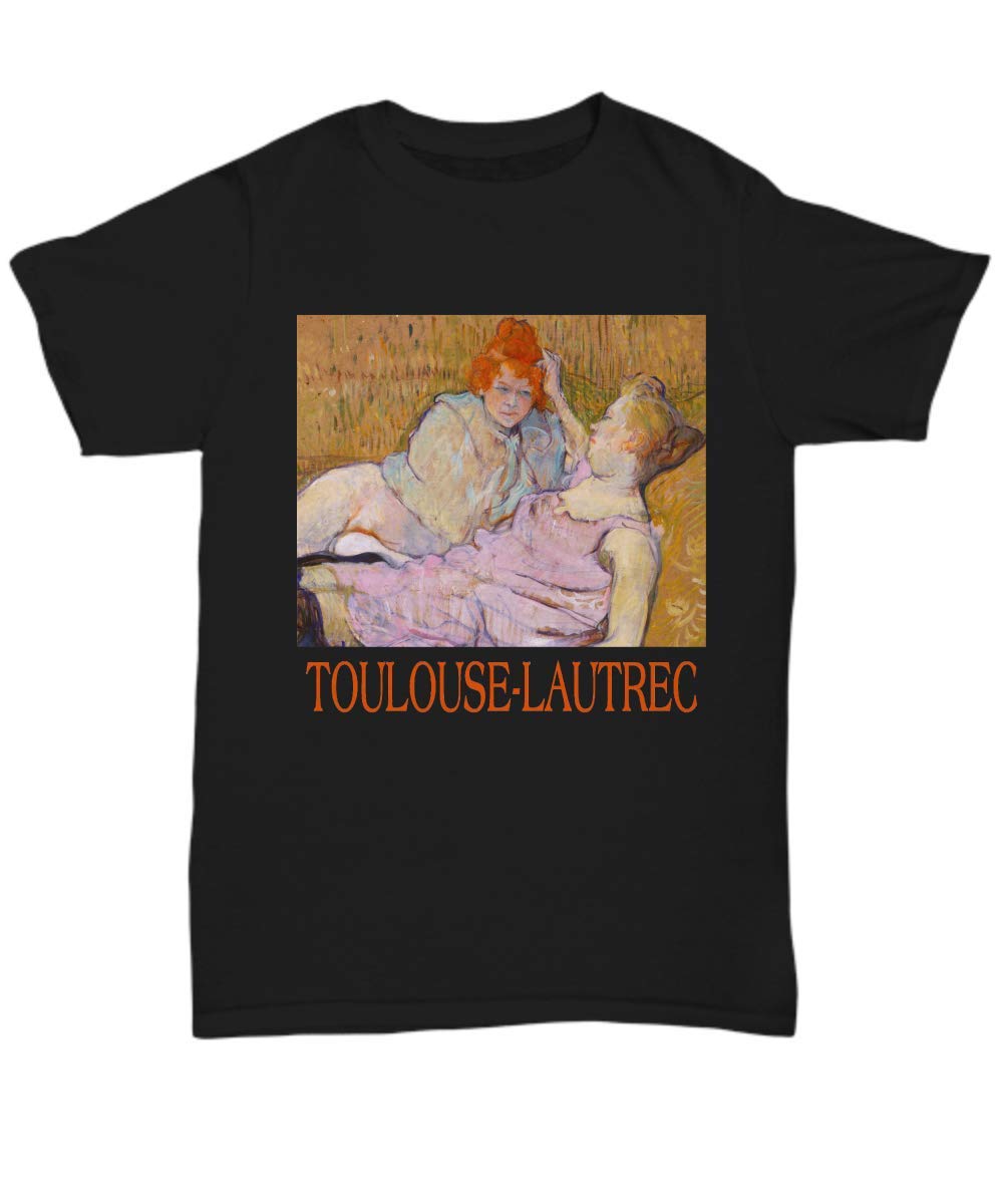 Henri de Toulouse-Lautrec Inspired Vintage Sofa Print Unisex T-Shirt | Art Lover Gift, Casual Wear & Lounge Outfit