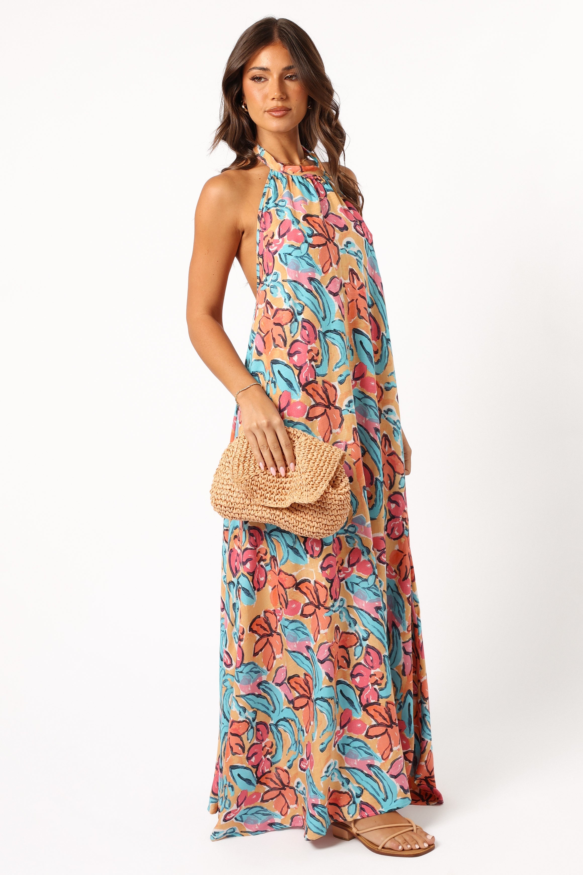 Avery Maxi Dress - Floral Print Women's Long Summer Dress for Beach, Vacation & Casual Wear