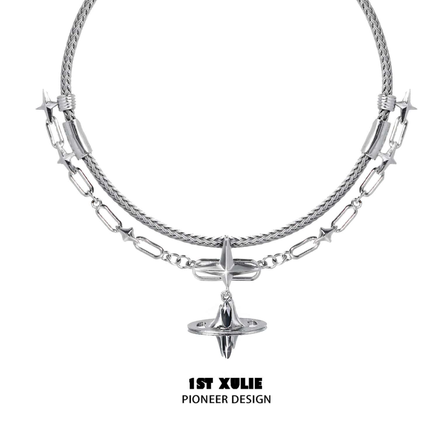 18K Gold Plated Steel Braided Chain Necklace for Women - Star Trails Copper Jewelry | Perfect for Everyday Wear, Date Nights & Gifts