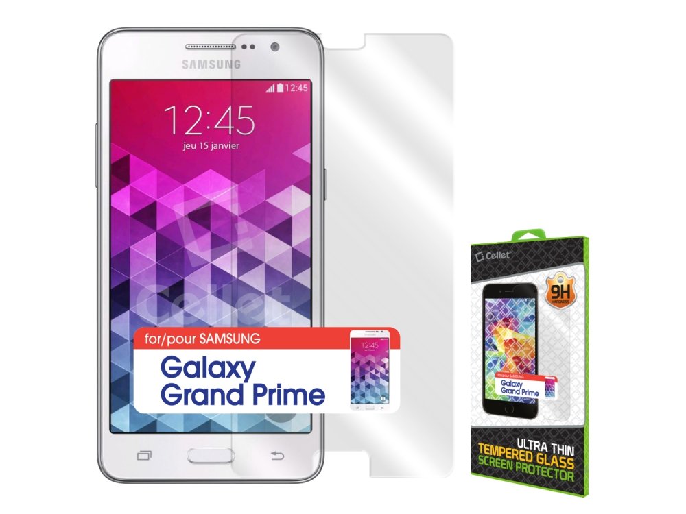 Premium Tempered Glass Screen Protector (0.3mm) for Samsung Galaxy Grand Prime - Shatterproof & HD Clear - Retail Packaging - Perfect for Everyday Protection & Touchscreen Sensitivity