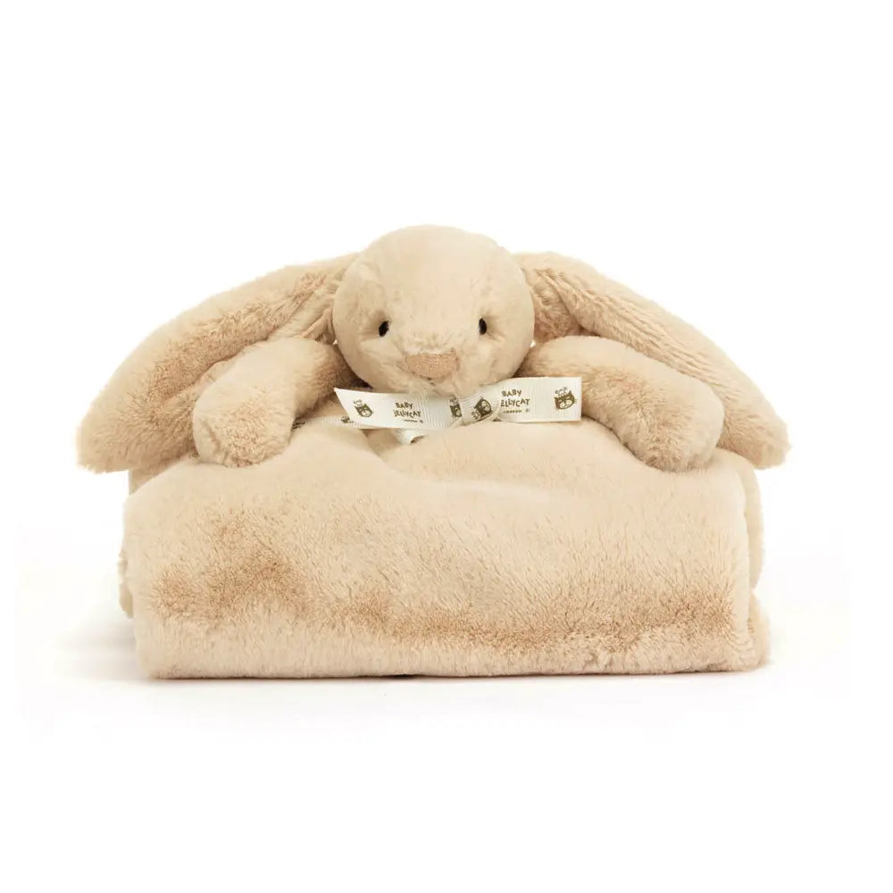 Jellycat Bashful Luxe Bunny Willow Blankie - Ultra Soft Plush Baby Blanket for Newborns & Toddlers | Perfect for Nursery, Stroller, and Cuddling