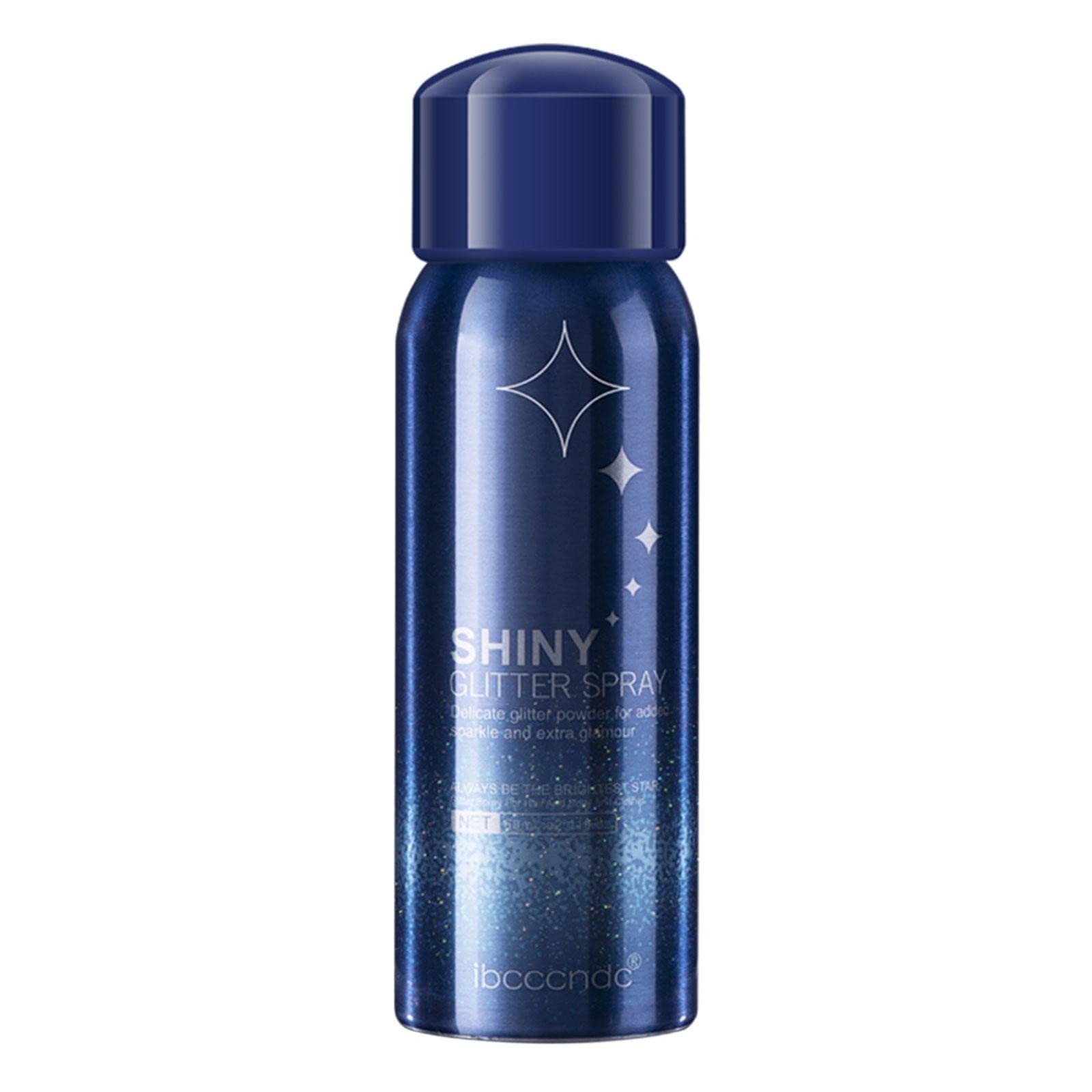 Jiusike Glitter Mist - Shimmering Body & Face Highlighter Spray with Glitter Powder for Makeup, 60ml - Perfect for Nightclub, Party, Festival & Cosplay (One Size)