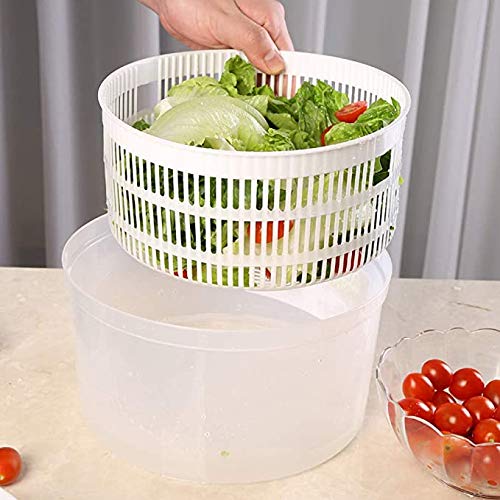 Large Salad Spinner with Bowl - Tomato Slicer & Lemon Cutter - Kitchen Tool for Fresh Salads
