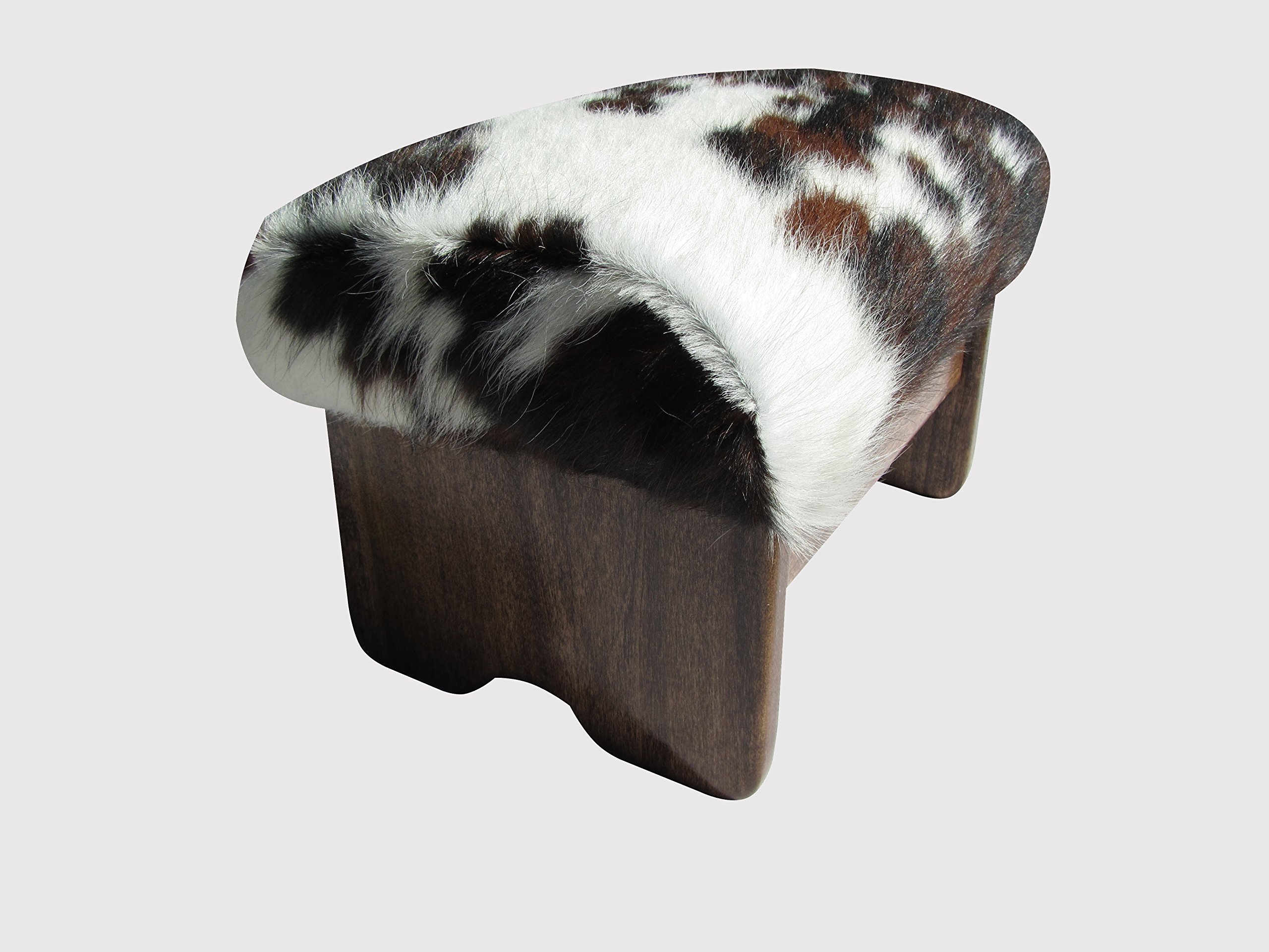 Premium Cowhide Padded Foot Stool - 9
