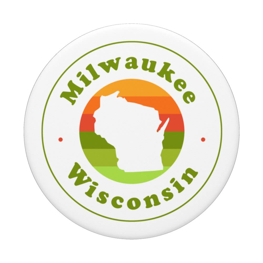 Milwaukee Wisconsin WI Souvenir PopSockets - Swappable PopGrip for Phones & Tablets - Perfect Travel Gift & Vacation Memento