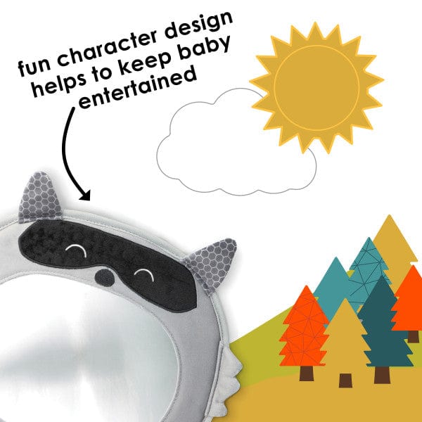 Diono Mirror Easy View Owl - Baby Car Seat Mirror for Safe Rear-Facing Monitoring | Perfect for Travel & Daily Commutes